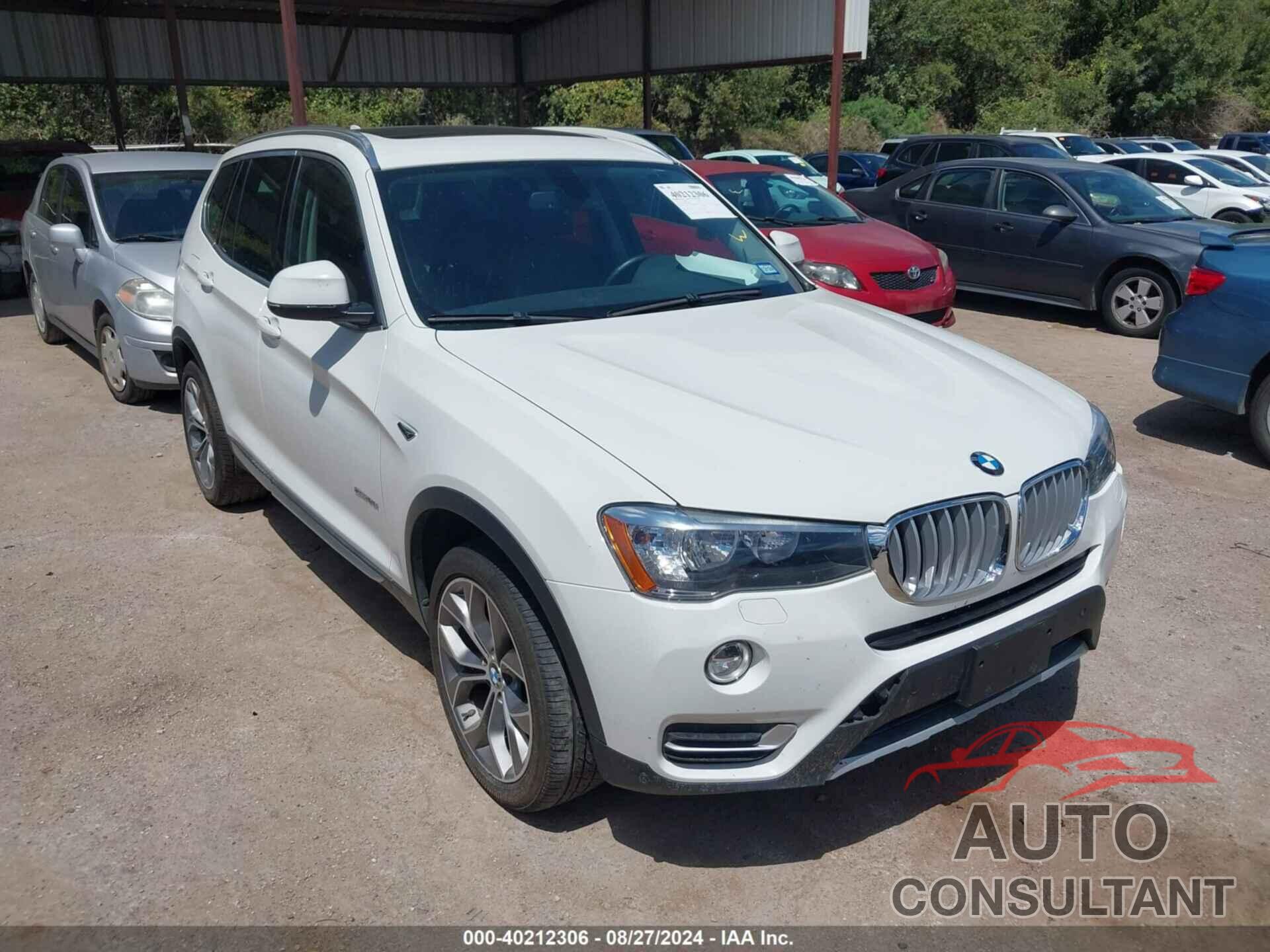 BMW X3 2017 - 5UXWZ7C38H0V89551