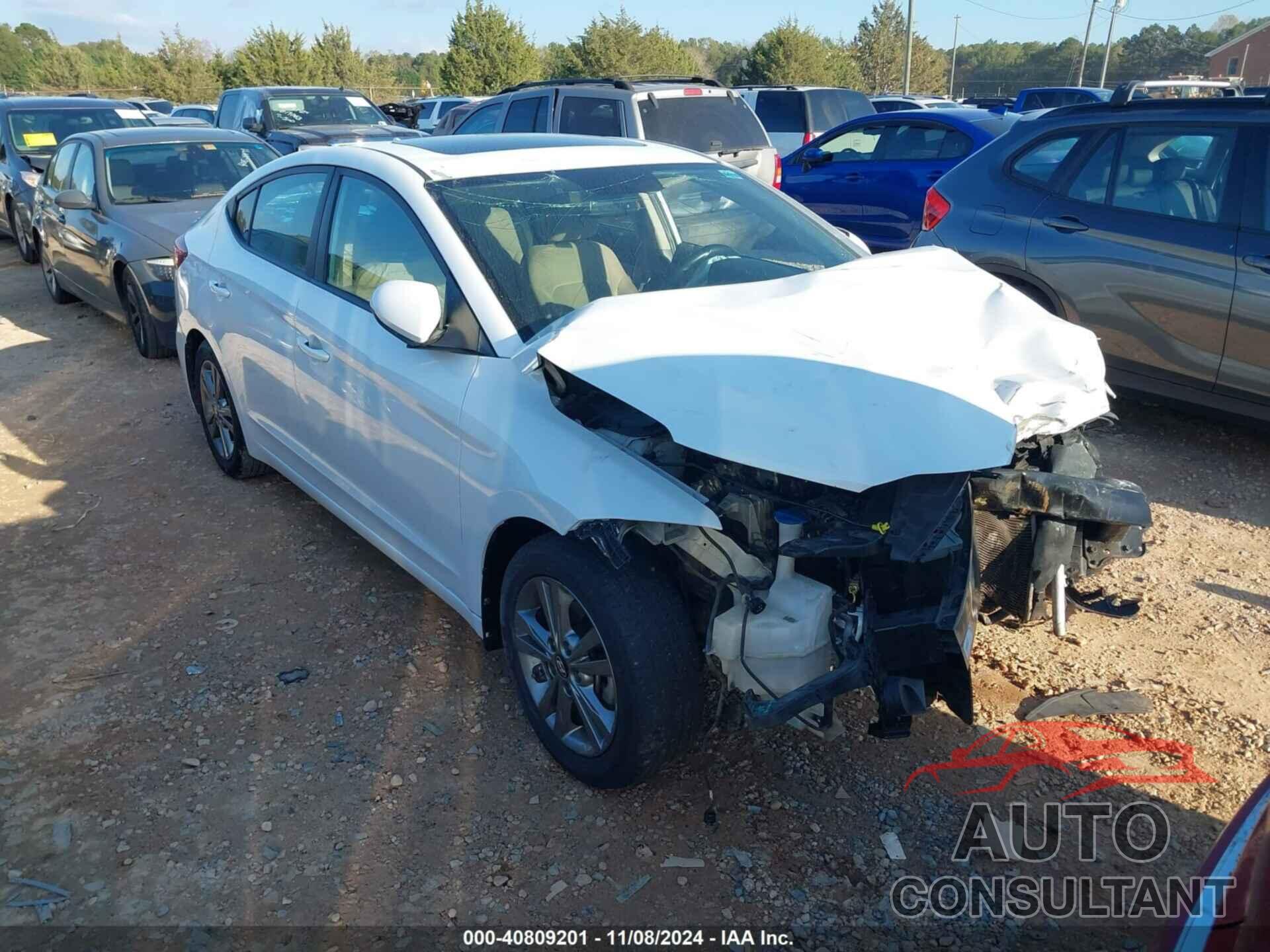 HYUNDAI ELANTRA 2018 - 5NPD84LF8JH372854