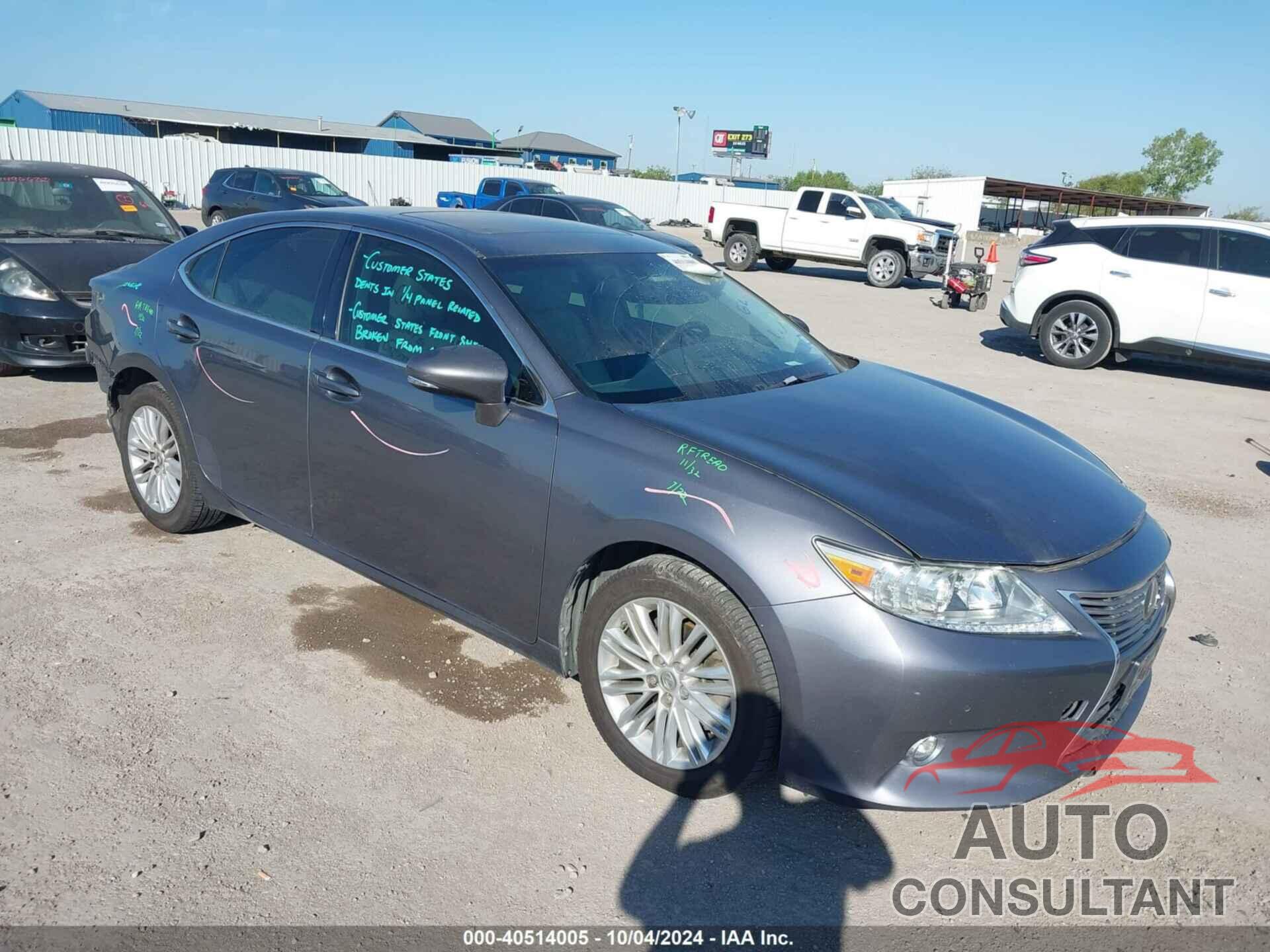 LEXUS ES 350 2015 - JTHBK1GG5F2160429