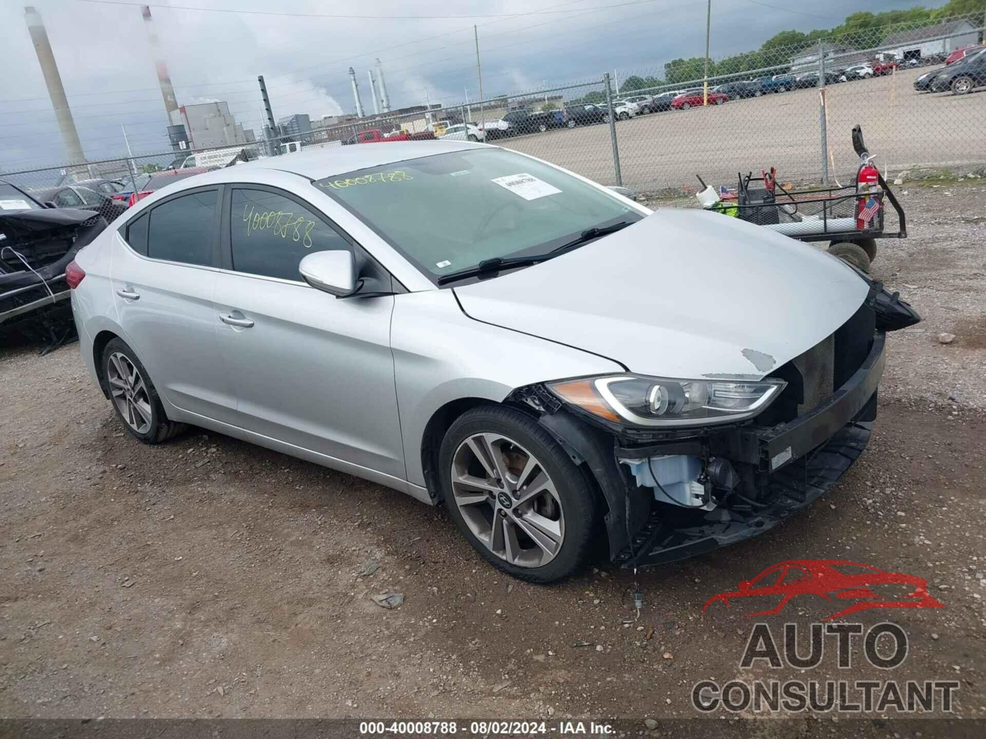 HYUNDAI ELANTRA 2018 - 5NPD84LF9JH264453