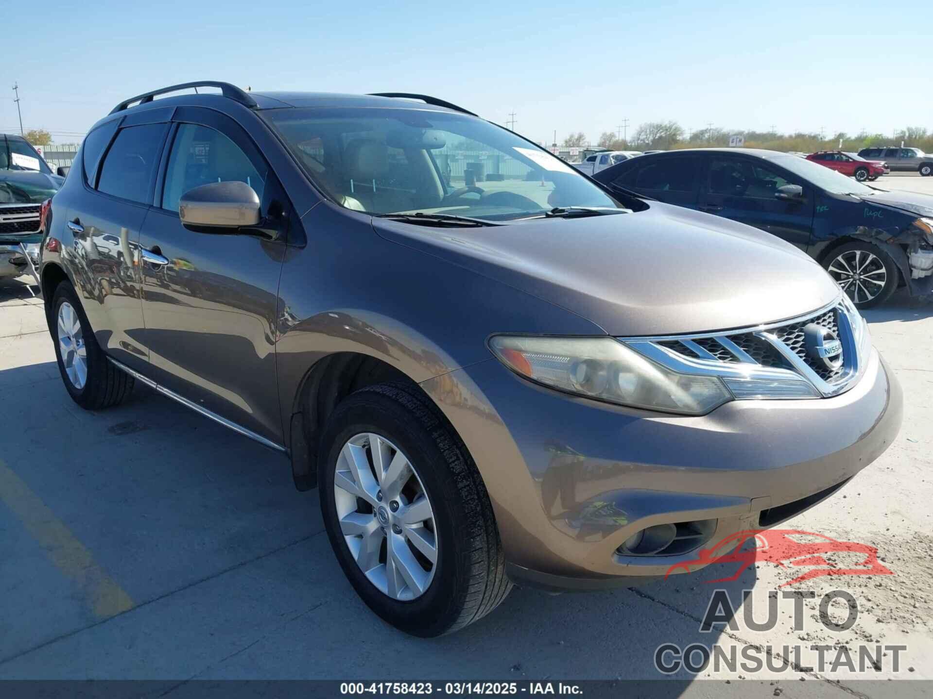 NISSAN MURANO 2011 - JN8AZ1MW3BW171540