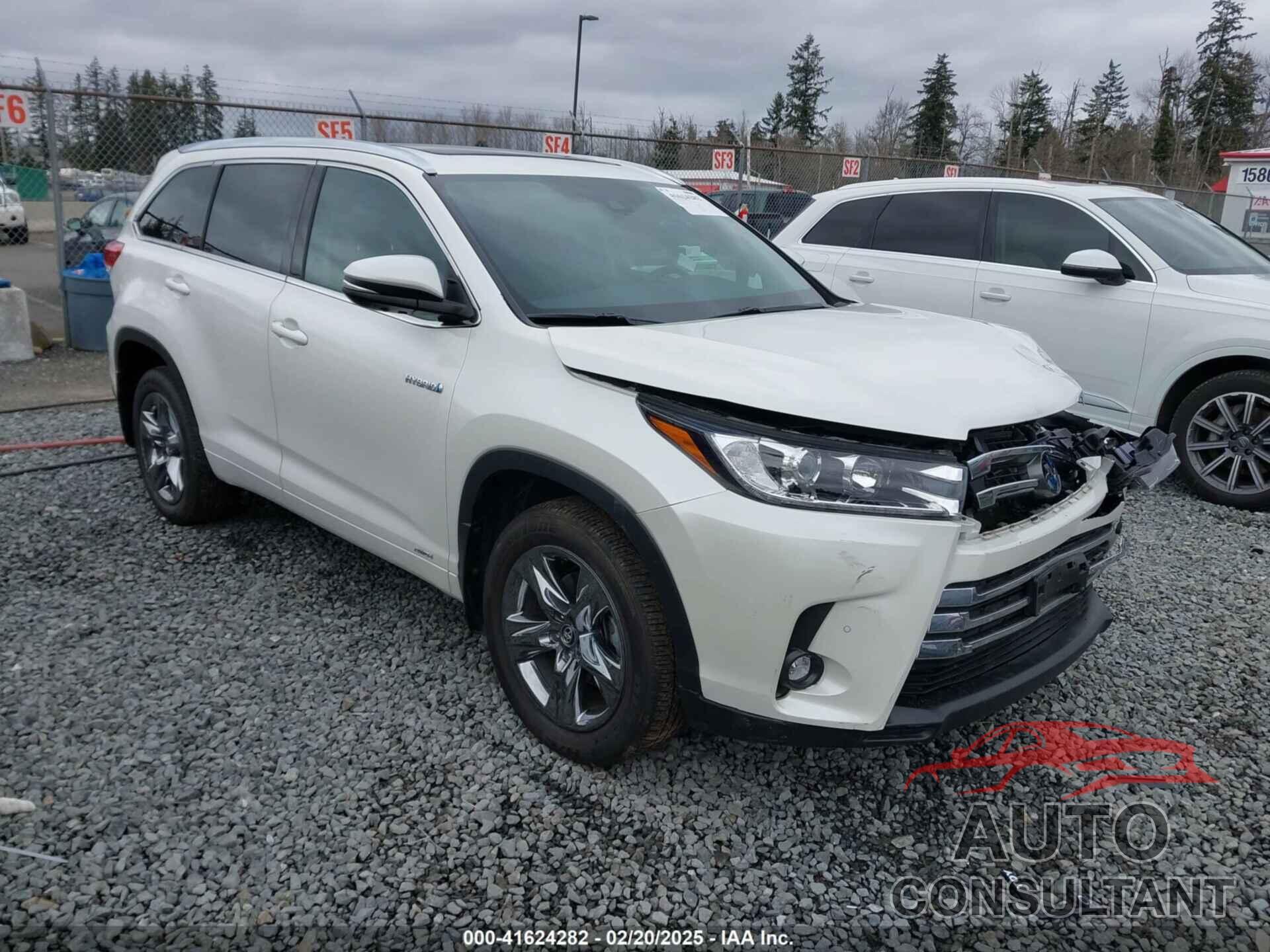 TOYOTA HIGHLANDER HYBRID 2019 - 5TDDGRFH6KS075526
