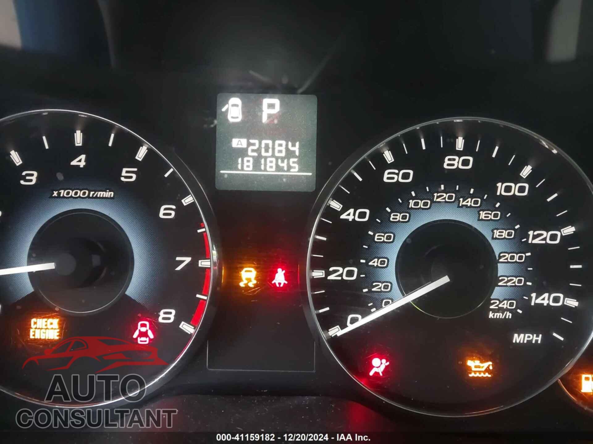 SUBARU OUTBACK 2010 - 4S4BRBCC8A3374867