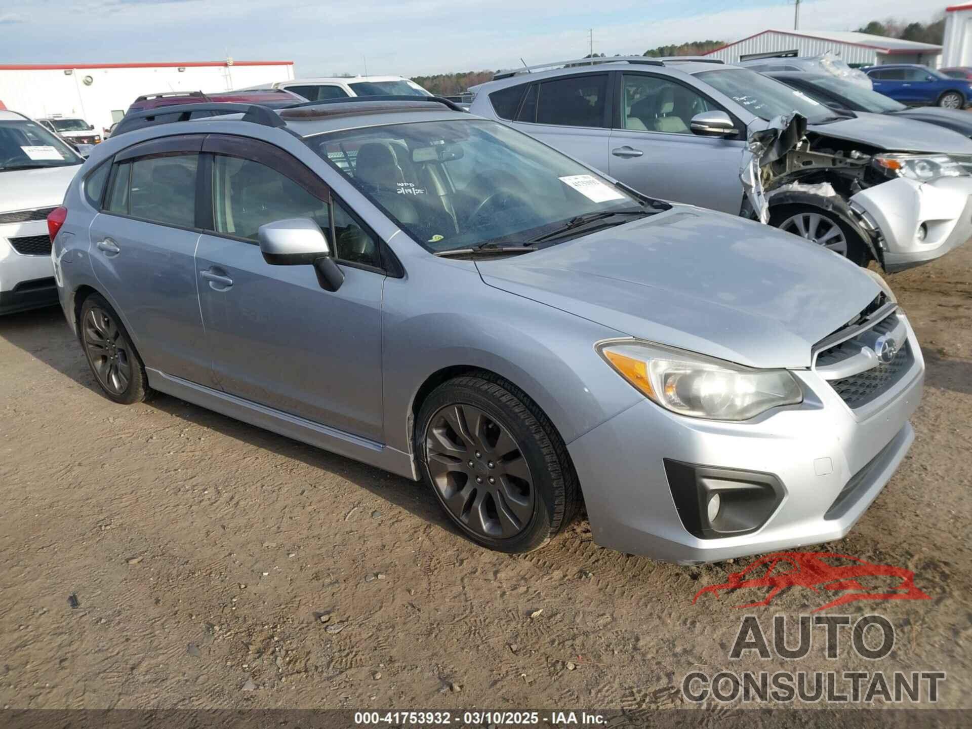 SUBARU IMPREZA 2012 - JF1GPAS64CH230315