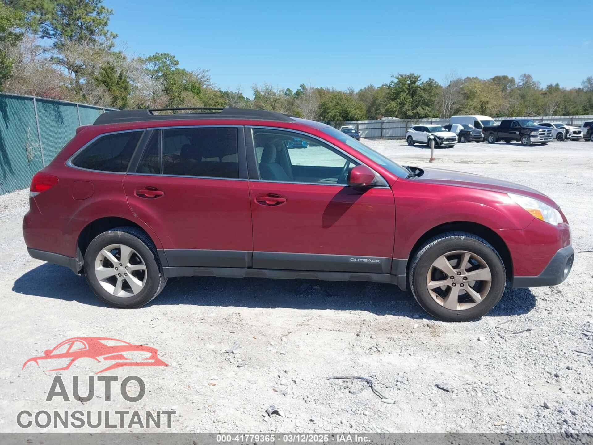 SUBARU OUTBACK 2014 - 4S4BRBCC4E3248768