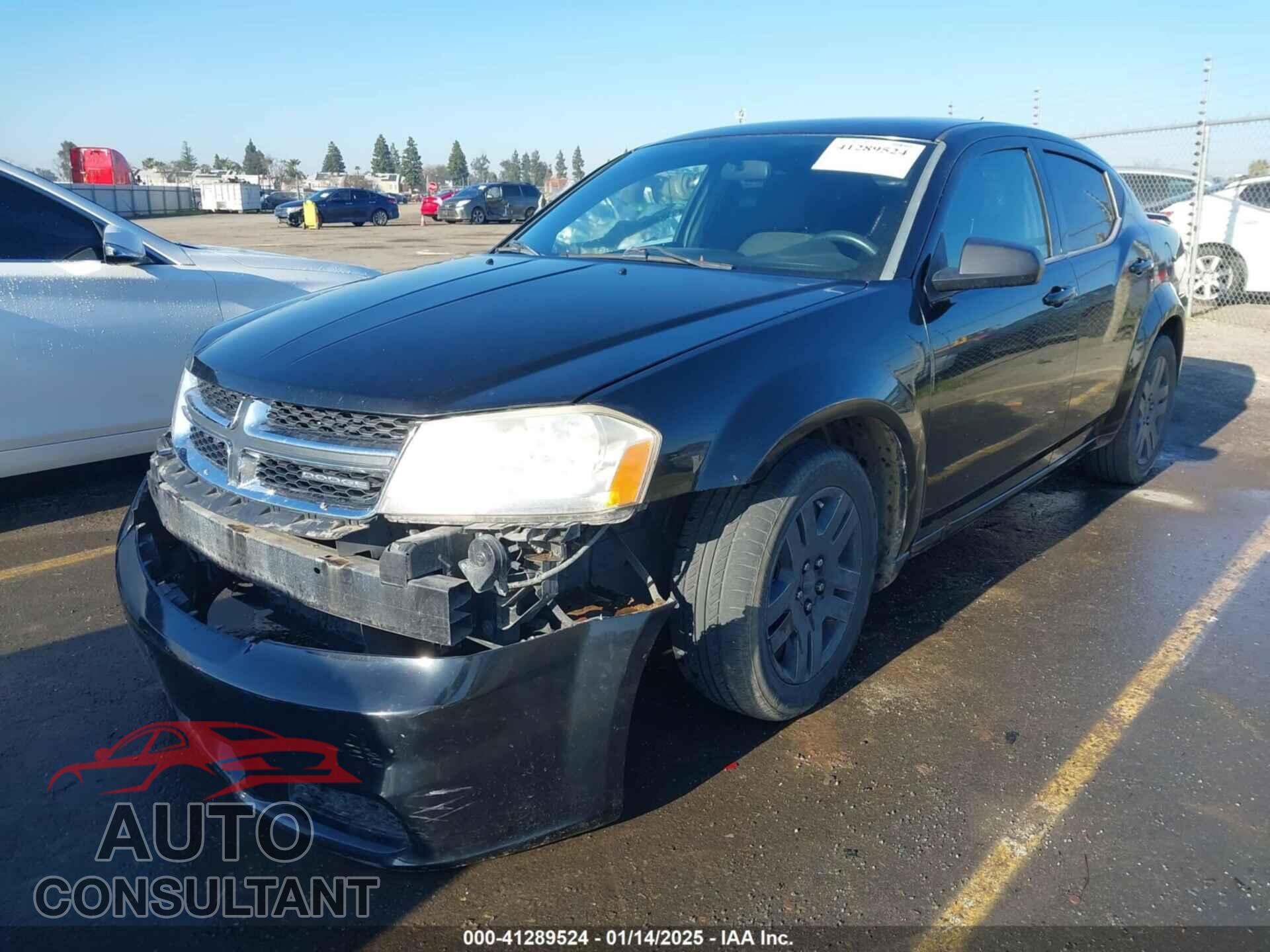 DODGE AVENGER 2013 - 1C3CDZAB6DN567154