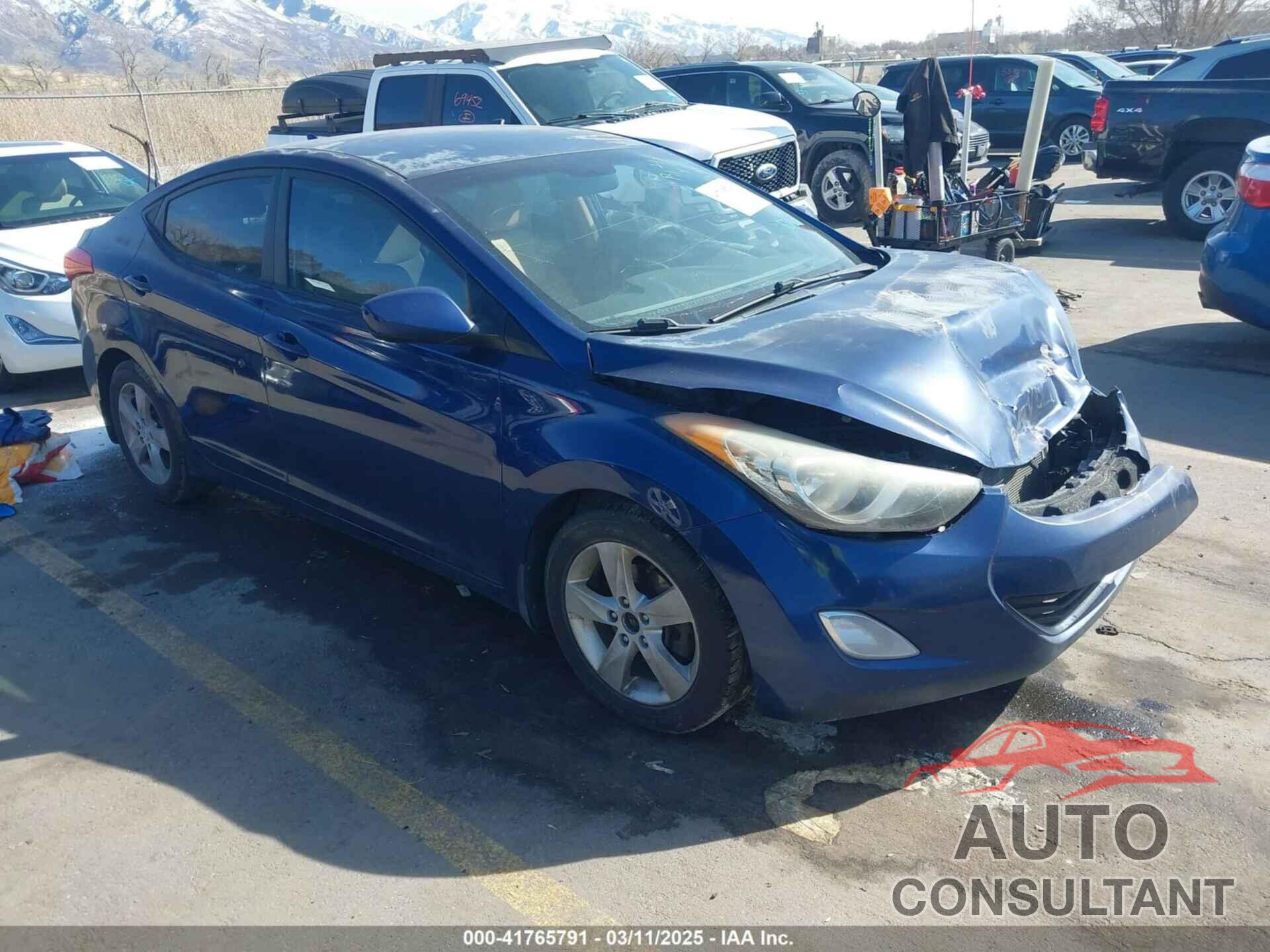 HYUNDAI ELANTRA 2013 - KMHDH4AEXDU782765