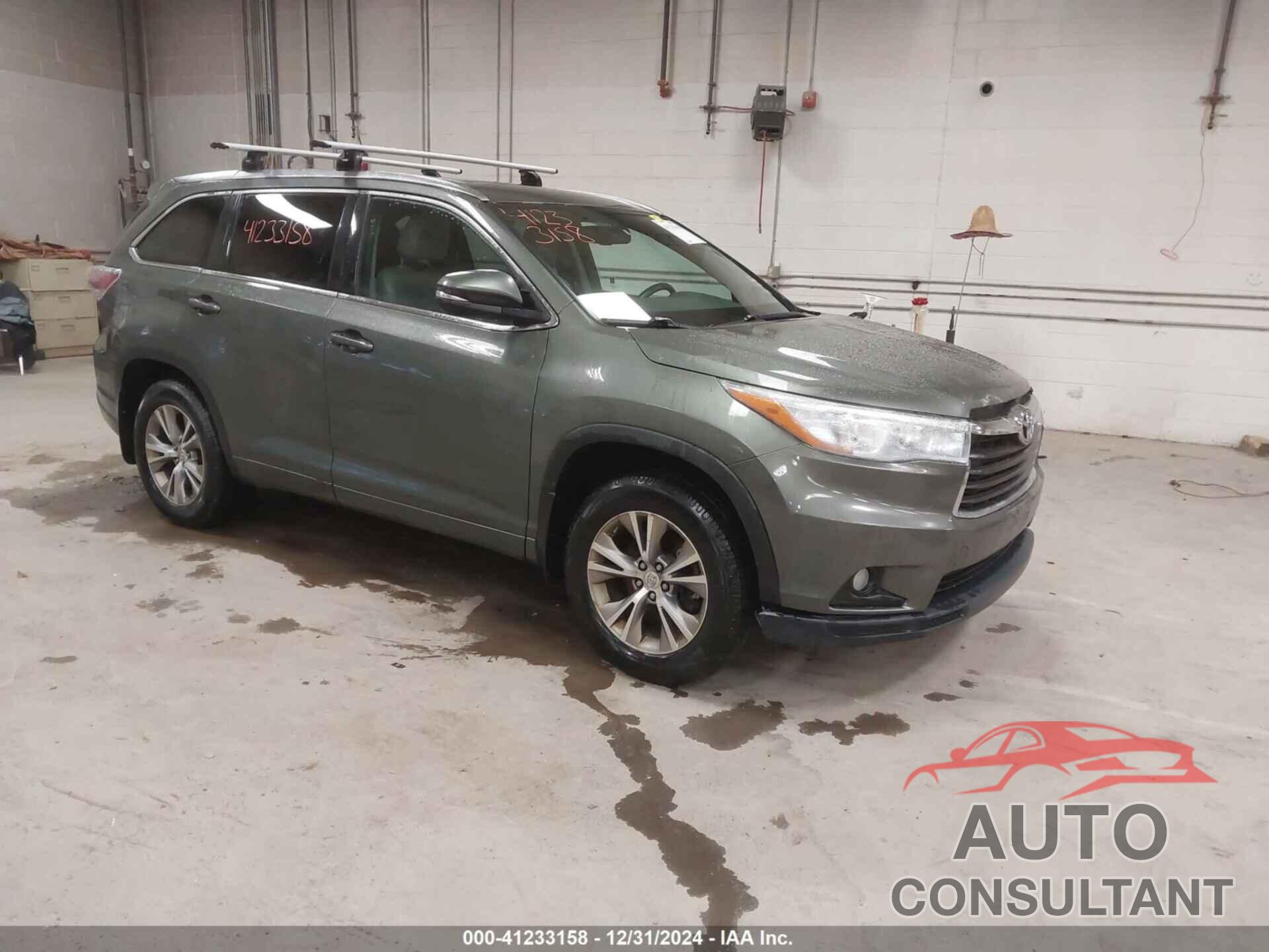 TOYOTA HIGHLANDER 2015 - 5TDJKRFH1FS126003