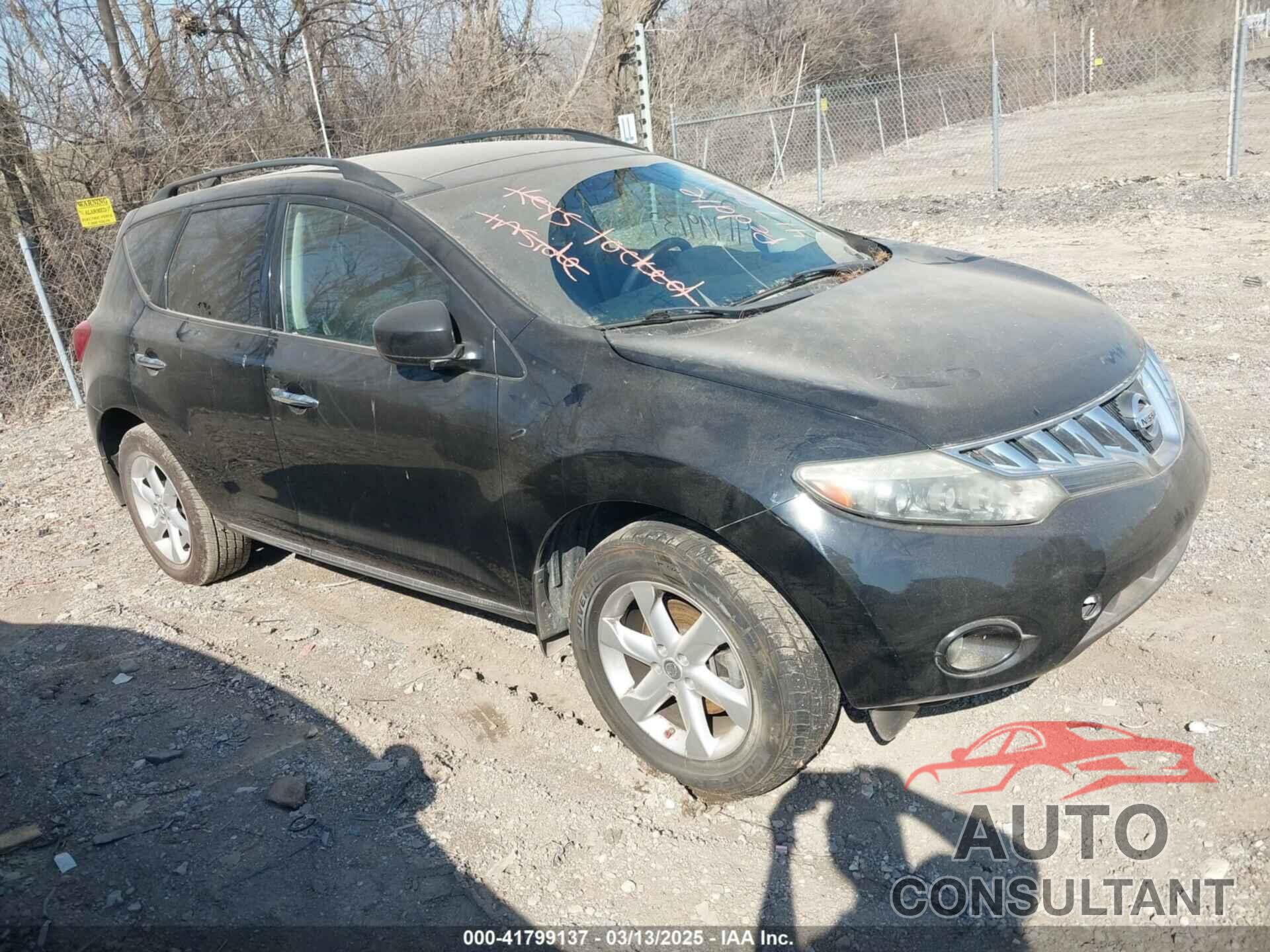 NISSAN MURANO 2010 - JN8AZ1MW5AW129787