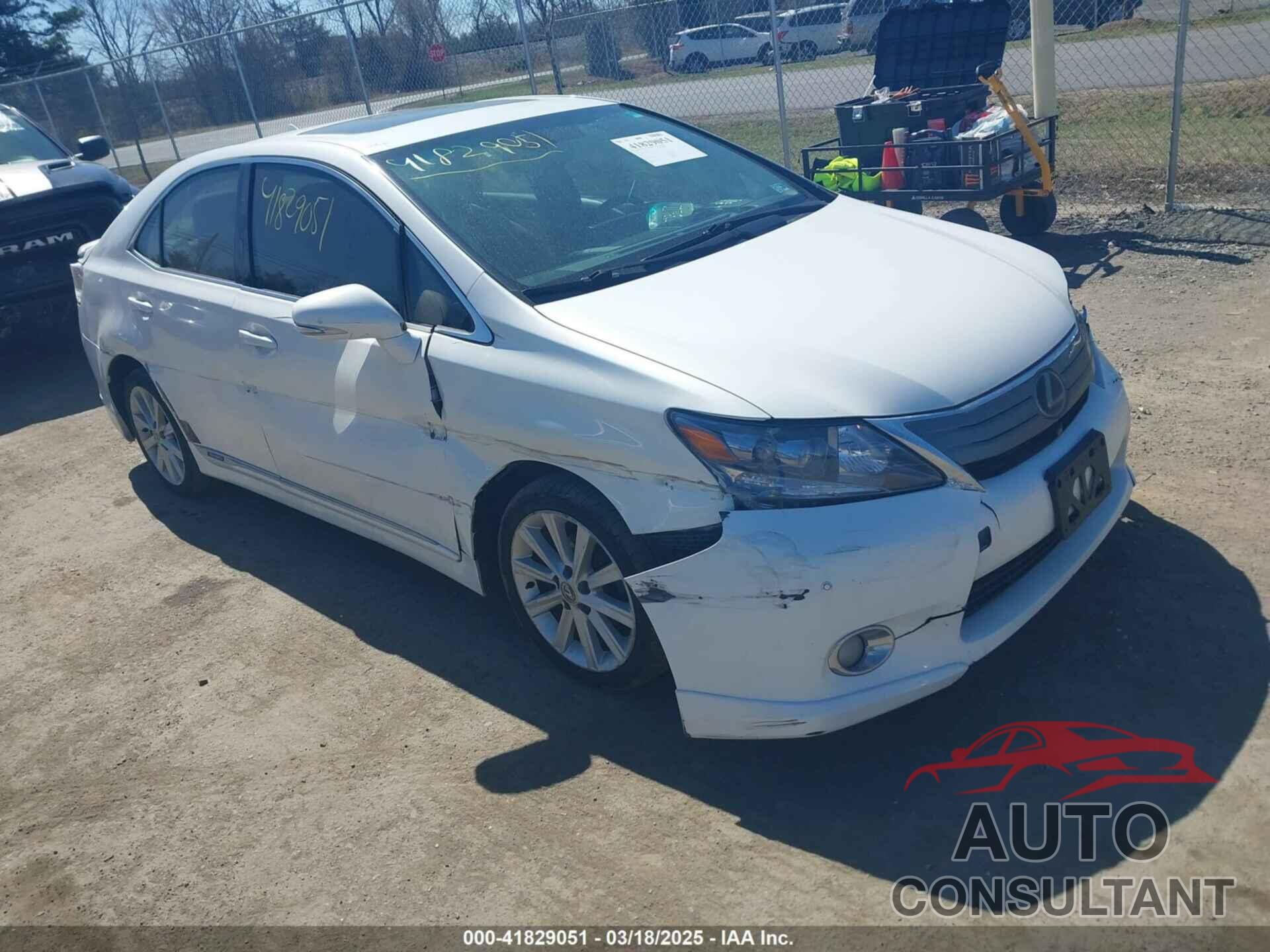 LEXUS HS 250H 2010 - JTHBB1BA8A2022119