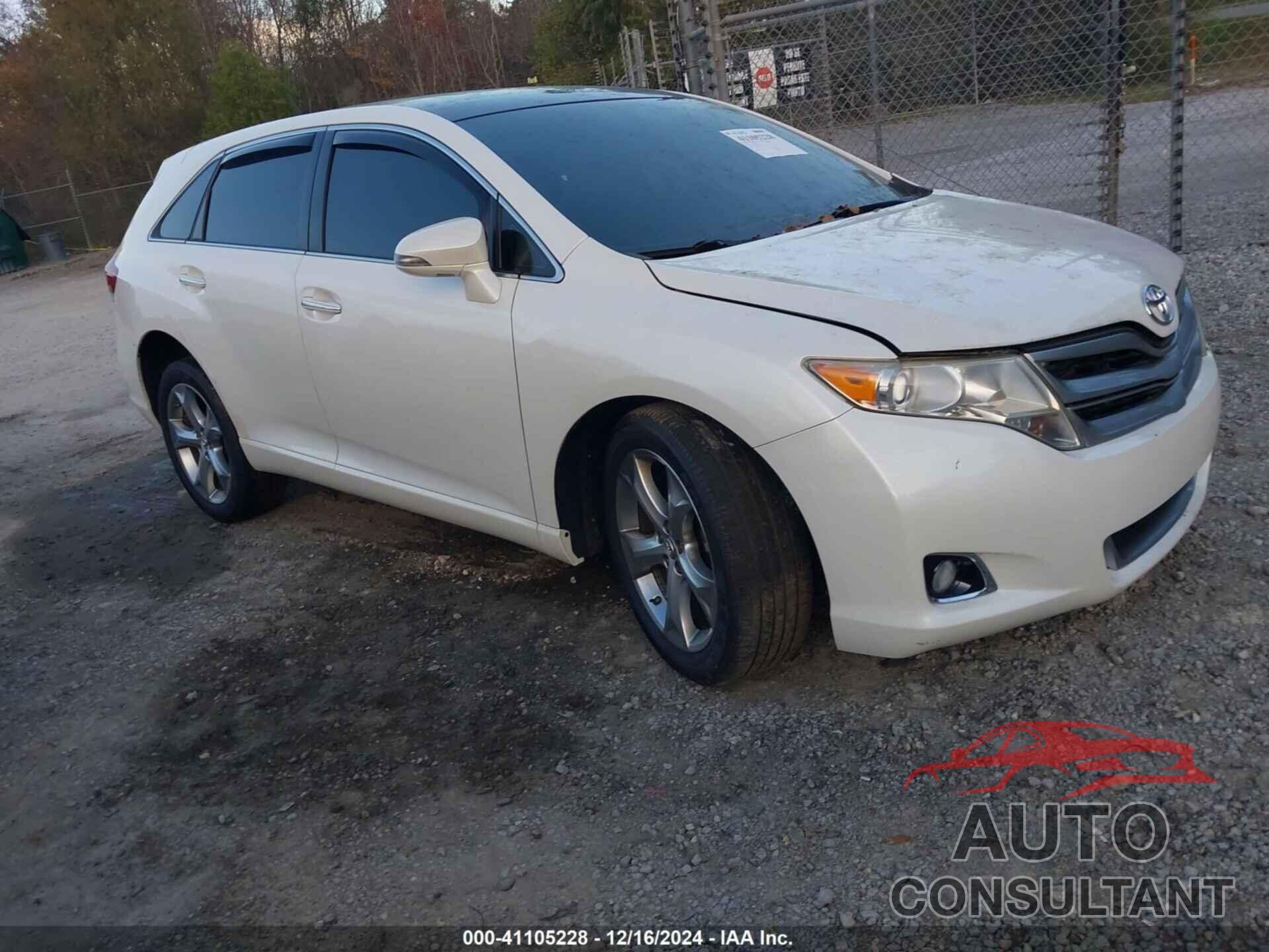 TOYOTA VENZA 2014 - 4T3ZK3BBXEU070111