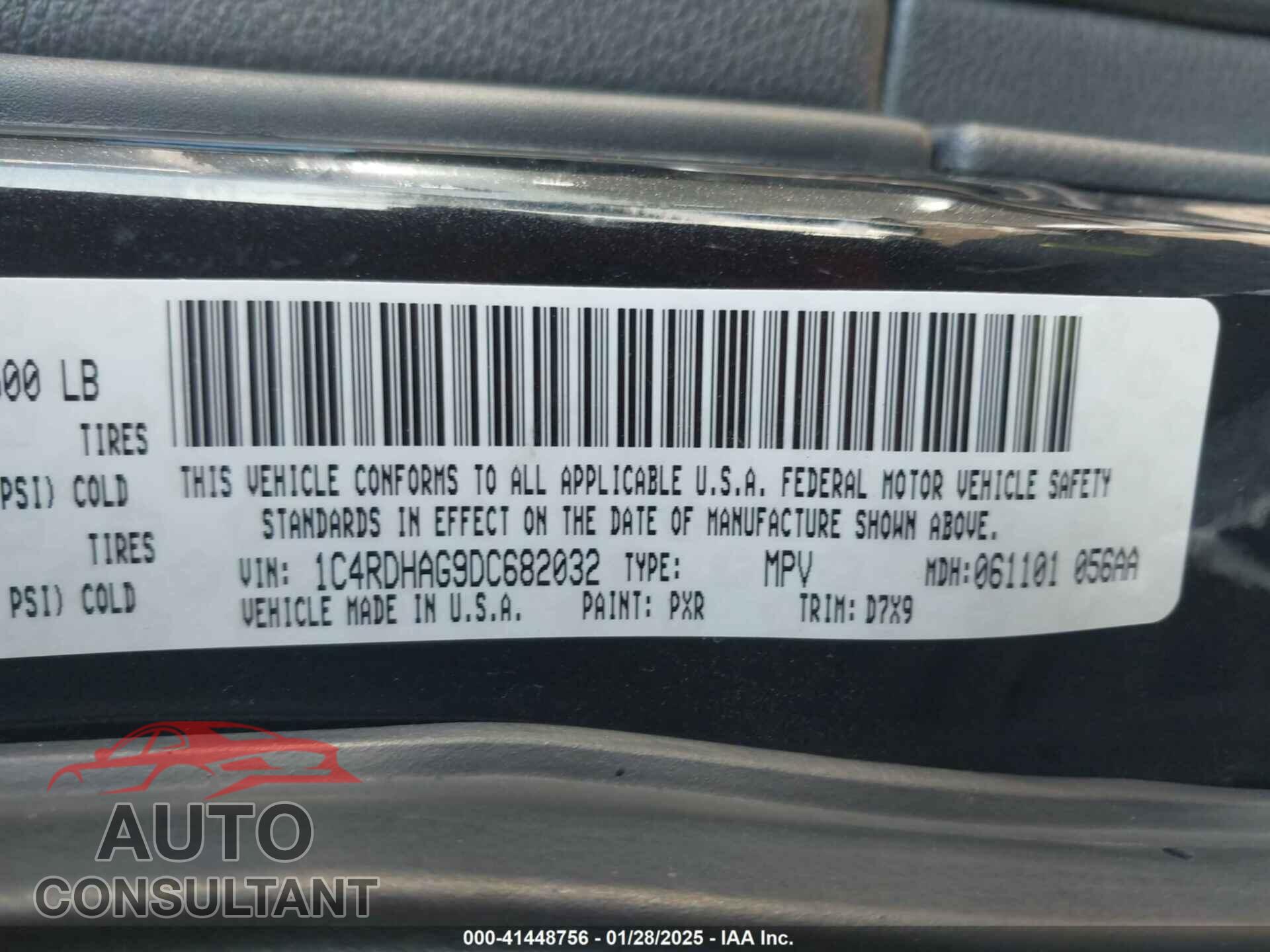 DODGE DURANGO 2013 - 1C4RDHAG9DC682032