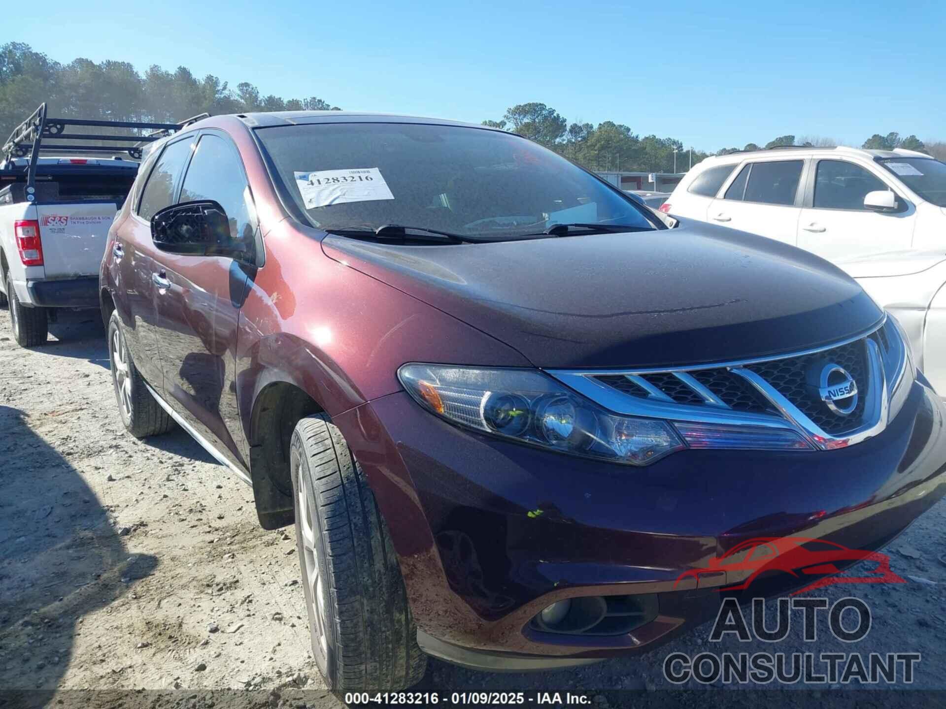 NISSAN MURANO 2013 - JN8AZ1MW5DW321182