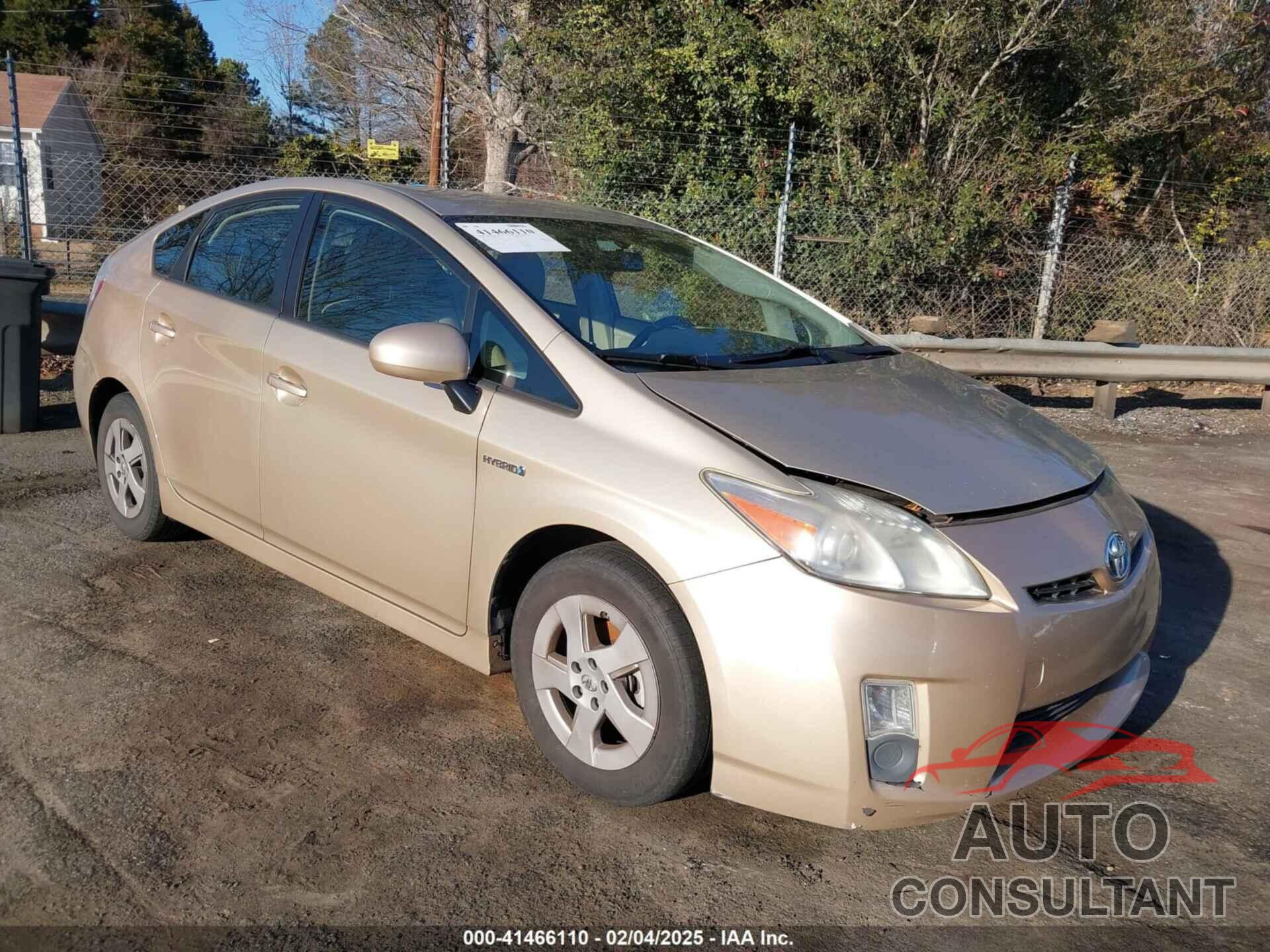 TOYOTA PRIUS 2010 - JTDKN3DU2A1200107