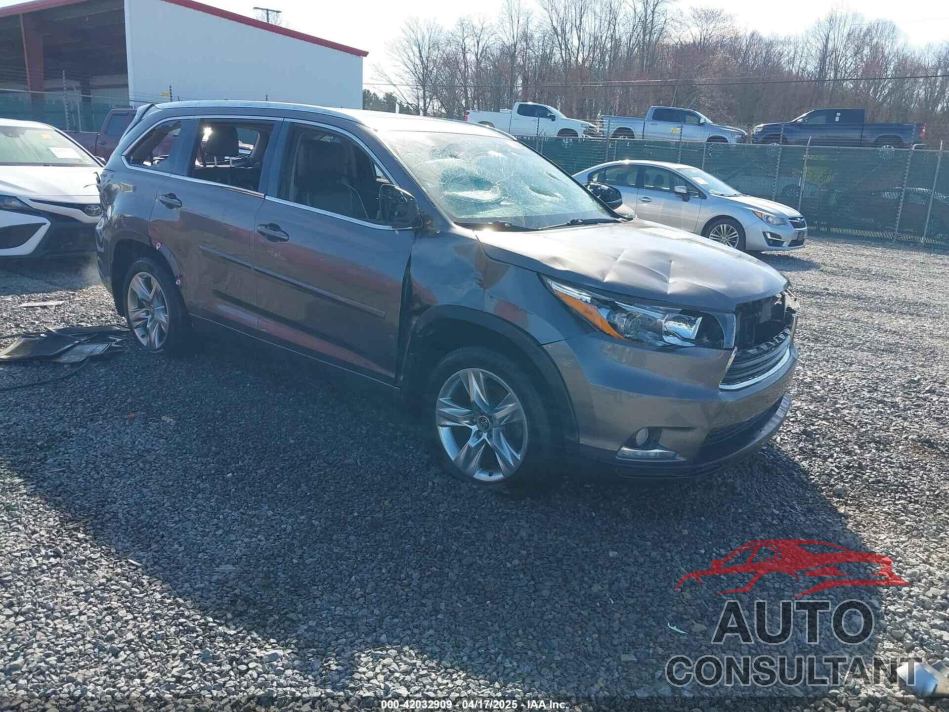 TOYOTA HIGHLANDER 2016 - 5TDDKRFH8GS283896