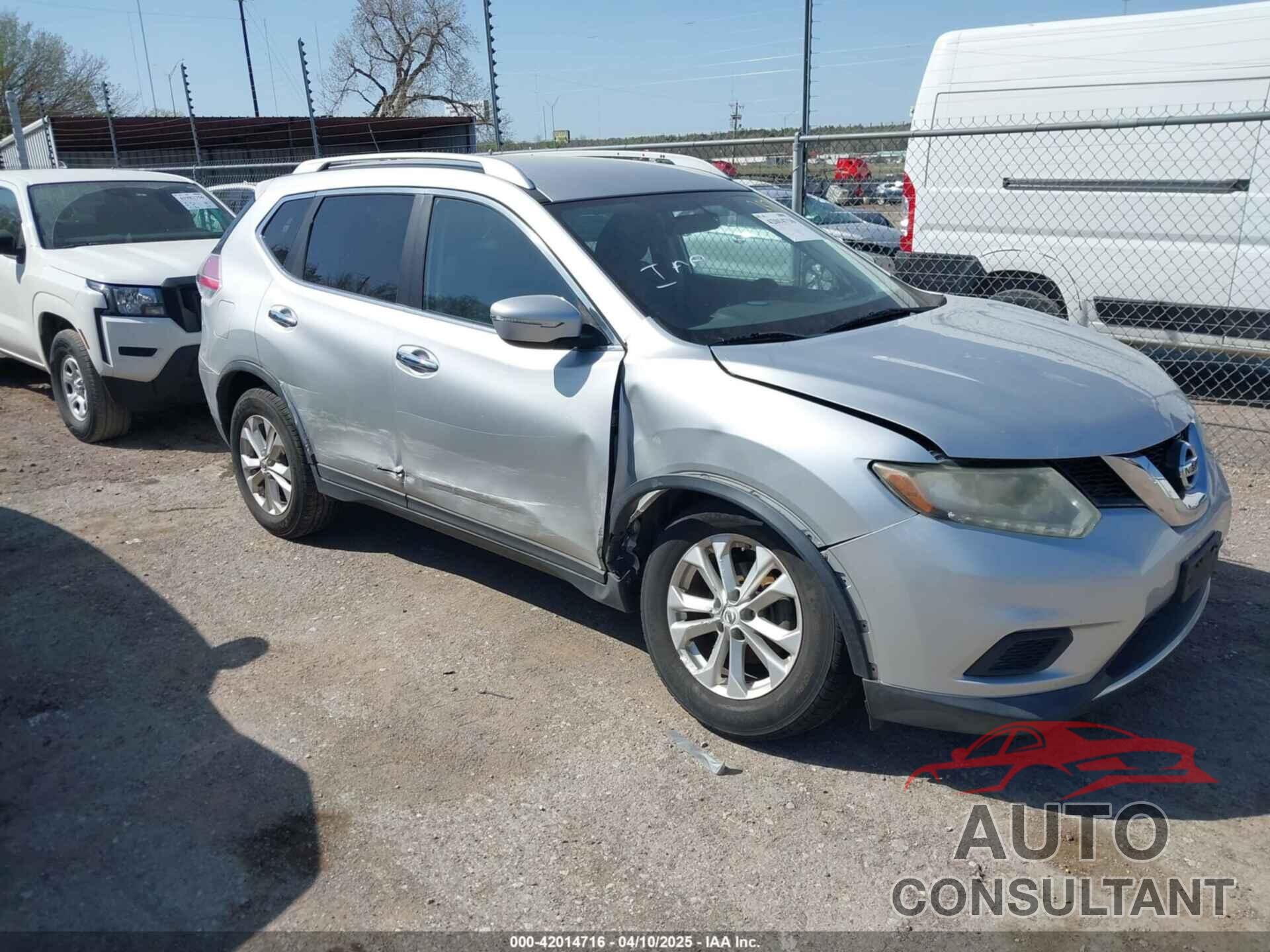 NISSAN ROGUE 2015 - KNMAT2MV7FP542872