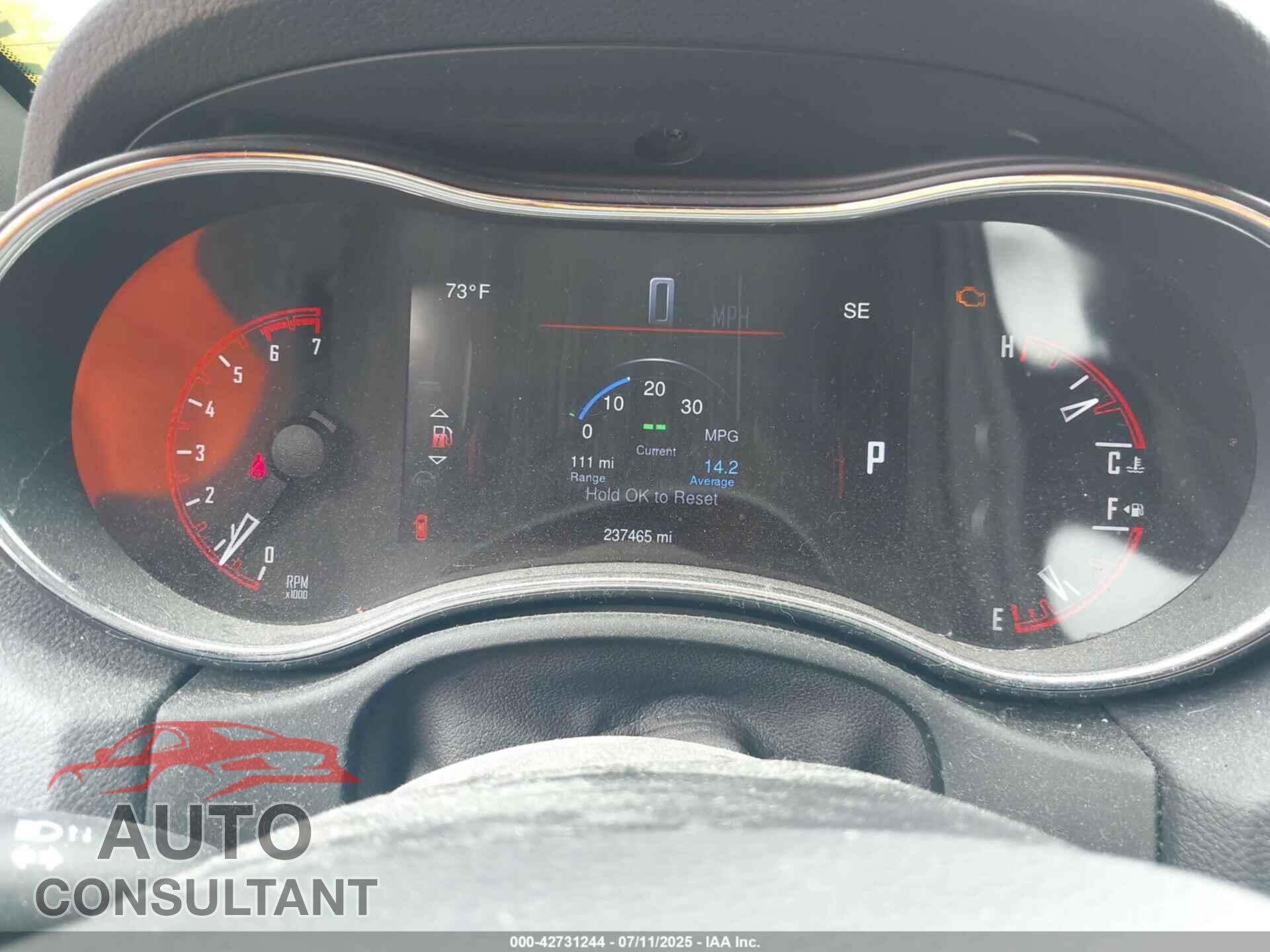 DODGE DURANGO 2015 - 1C4SDJCT4FC180311