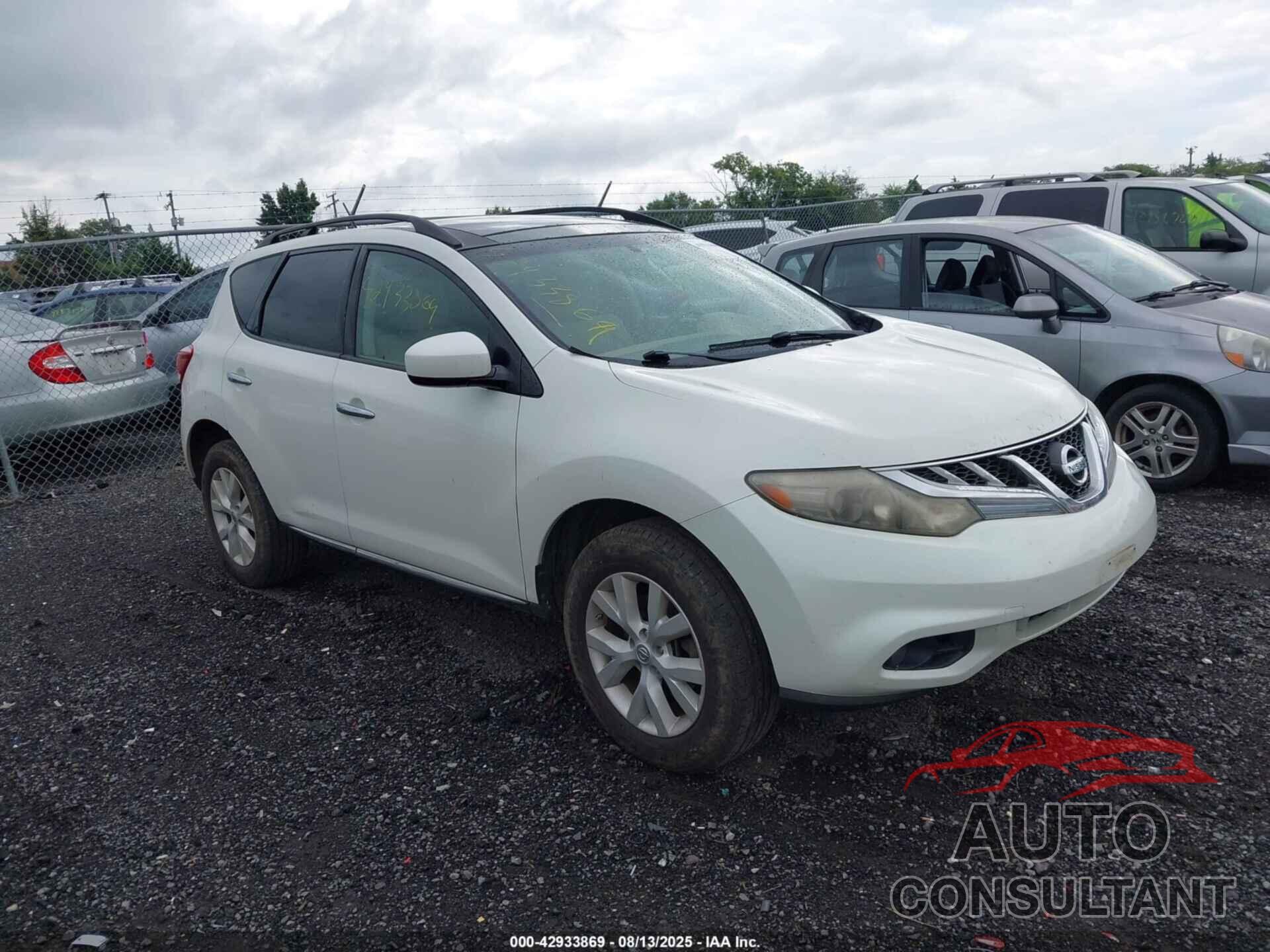NISSAN MURANO 2011 - JN8AZ1MU0BW056182