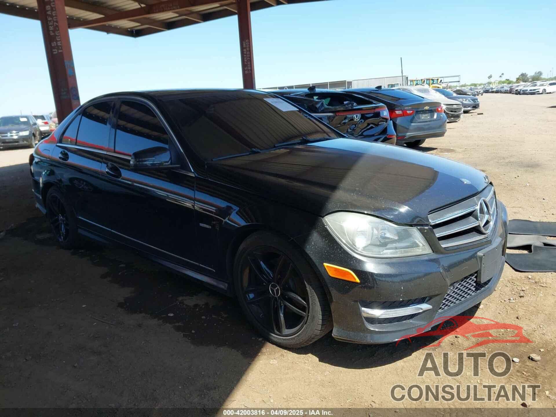 MERCEDES-BENZ C 250 2012 - WDDGF4HB6CR216533