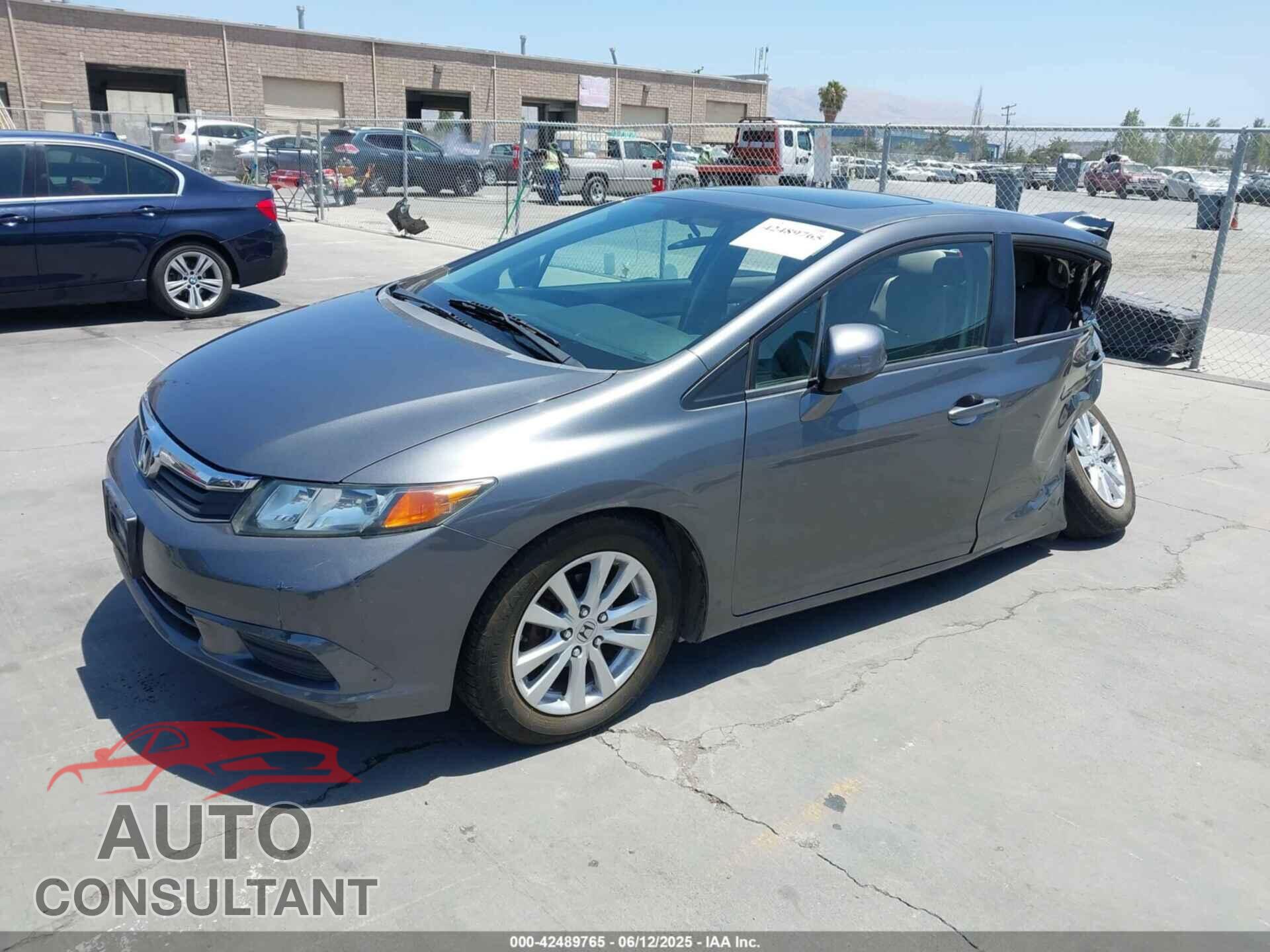 HONDA CIVIC 2012 - 19XFB2F85CE329432