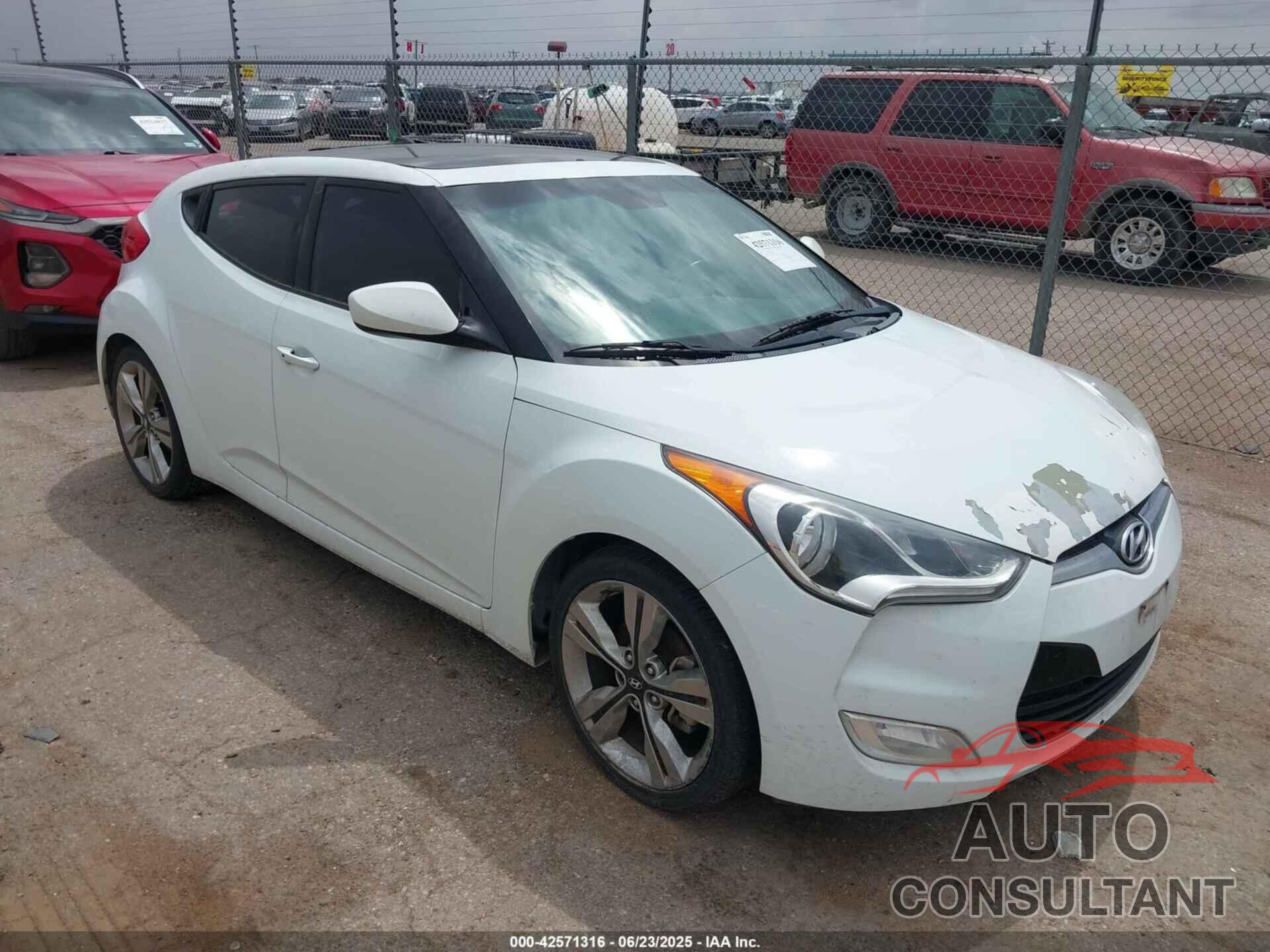 HYUNDAI VELOSTER 2016 - KMHTC6AD8GU253428