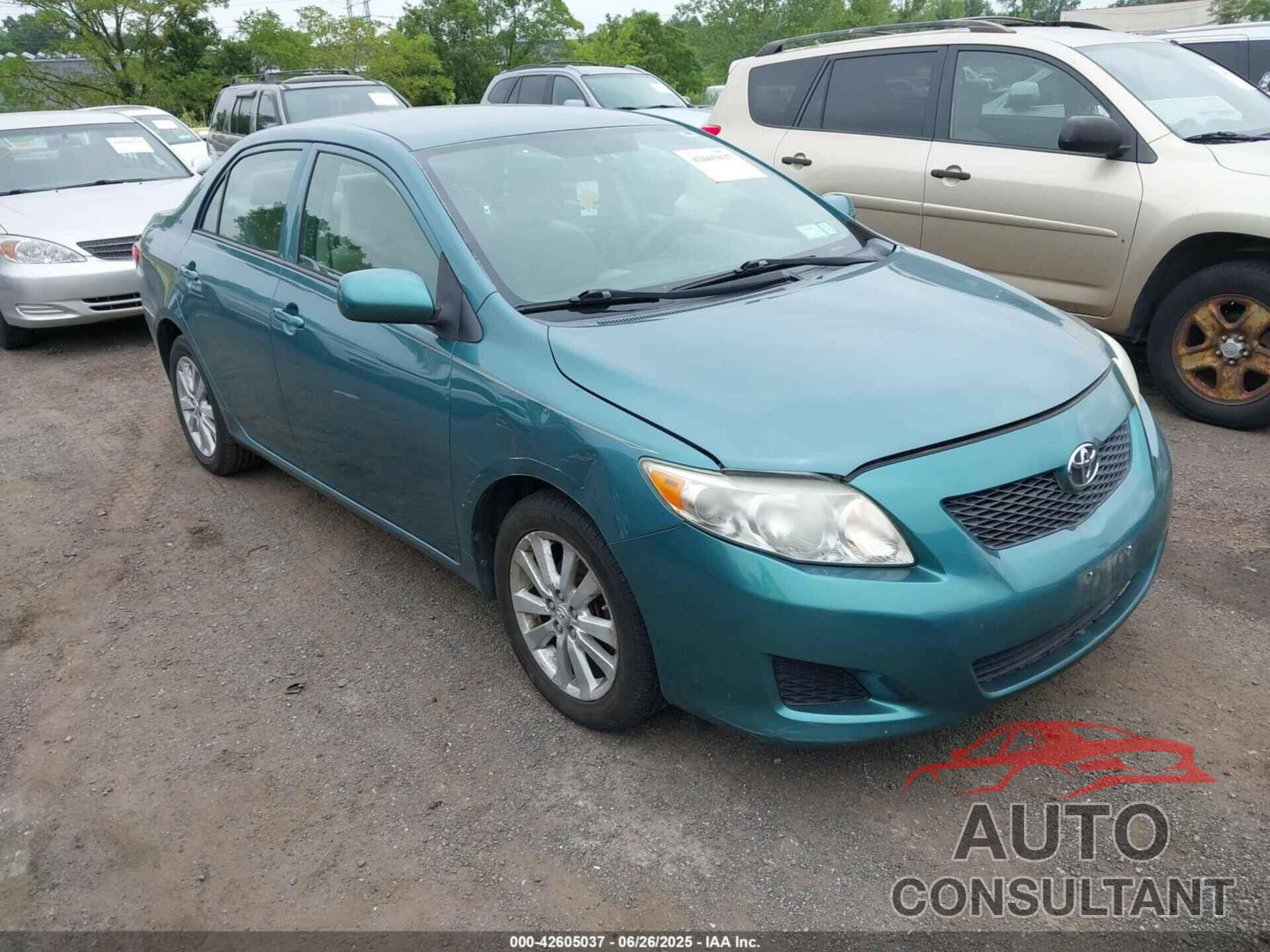 TOYOTA COROLLA 2009 - 2T1BU40E39C019144