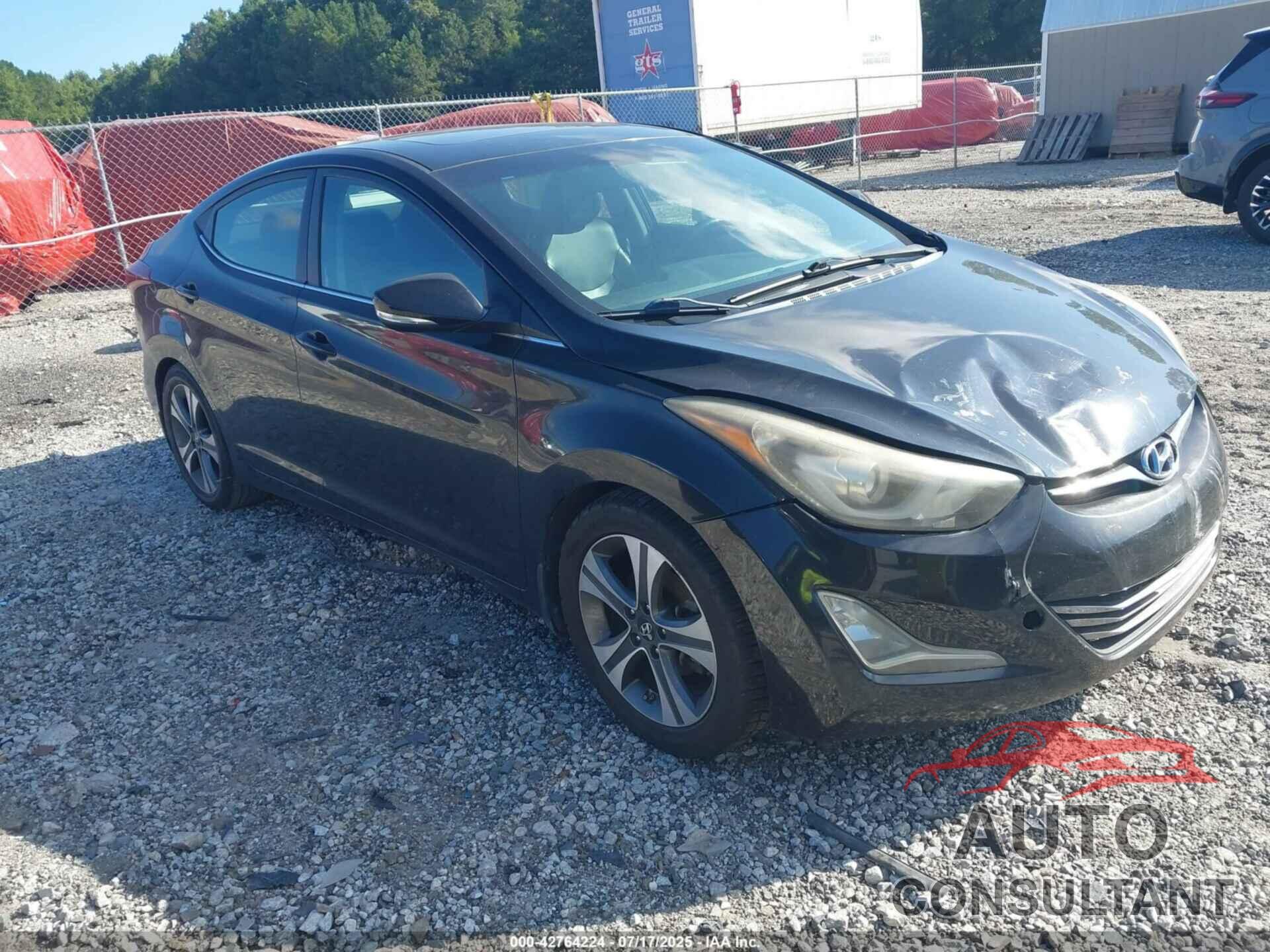 HYUNDAI ELANTRA 2014 - KMHDH4AH5EU081031