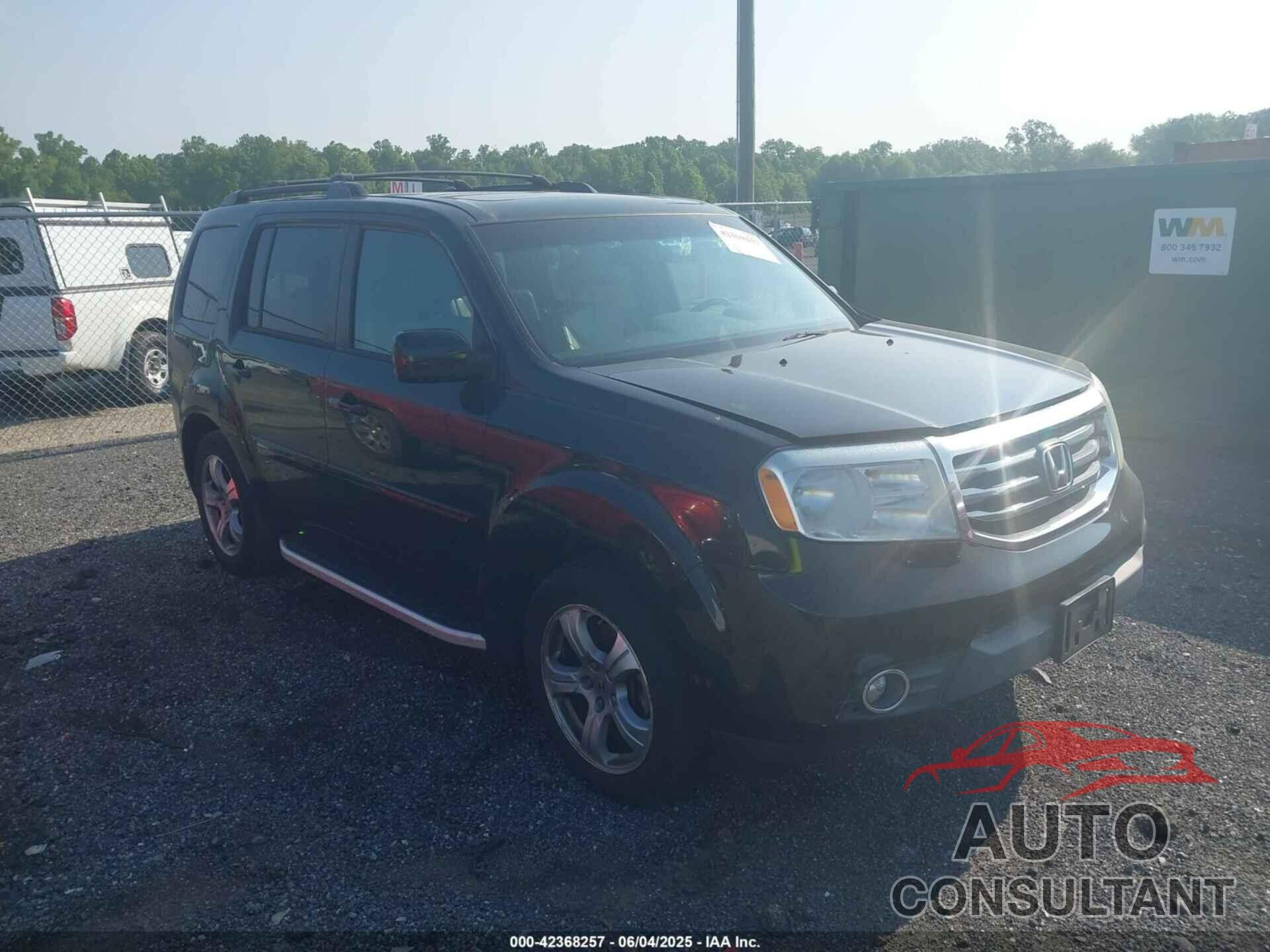 HONDA PILOT 2012 - 5FNYF4H77CB084401