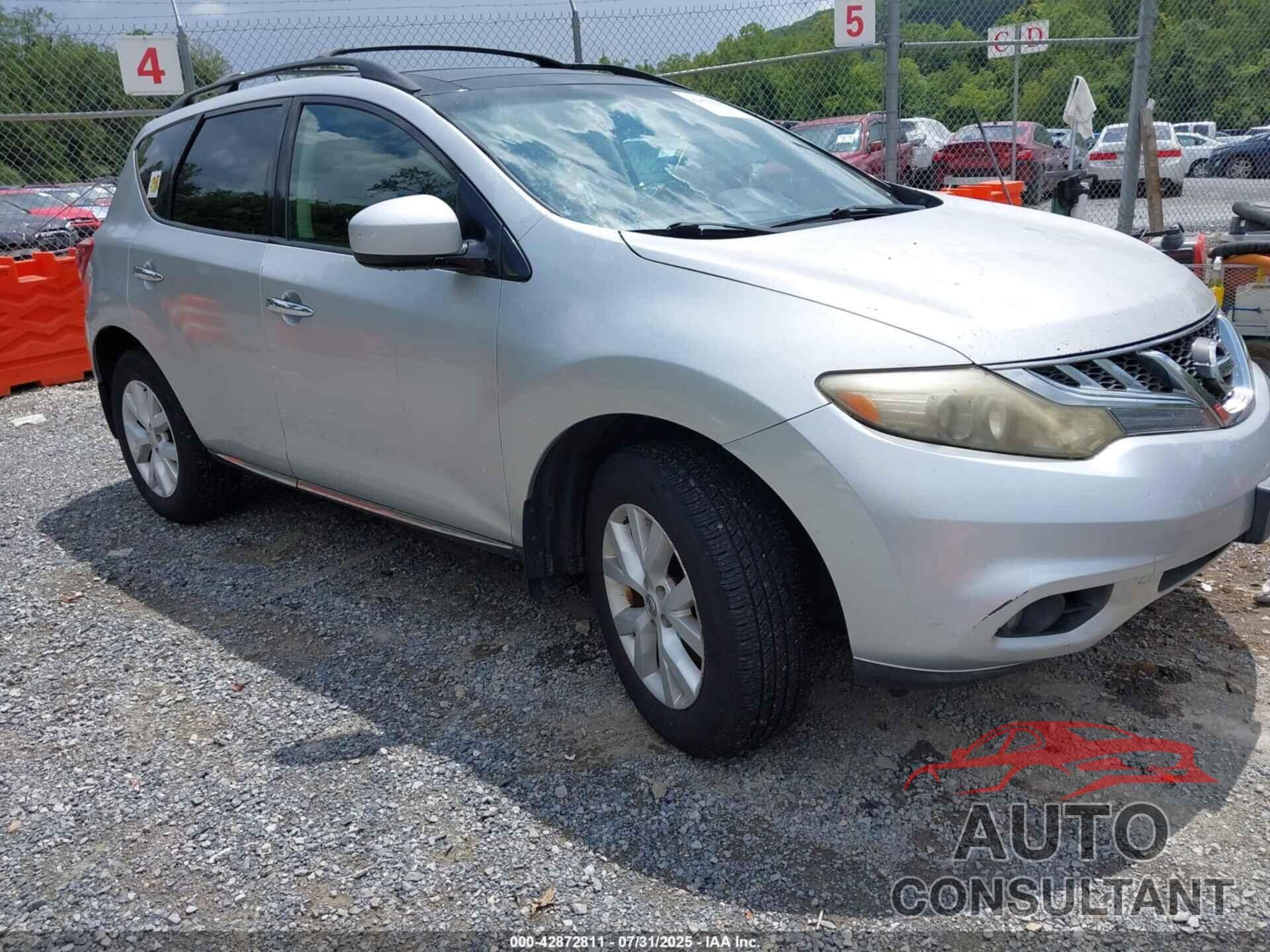 NISSAN MURANO 2012 - JN8AZ1MW8CW206641