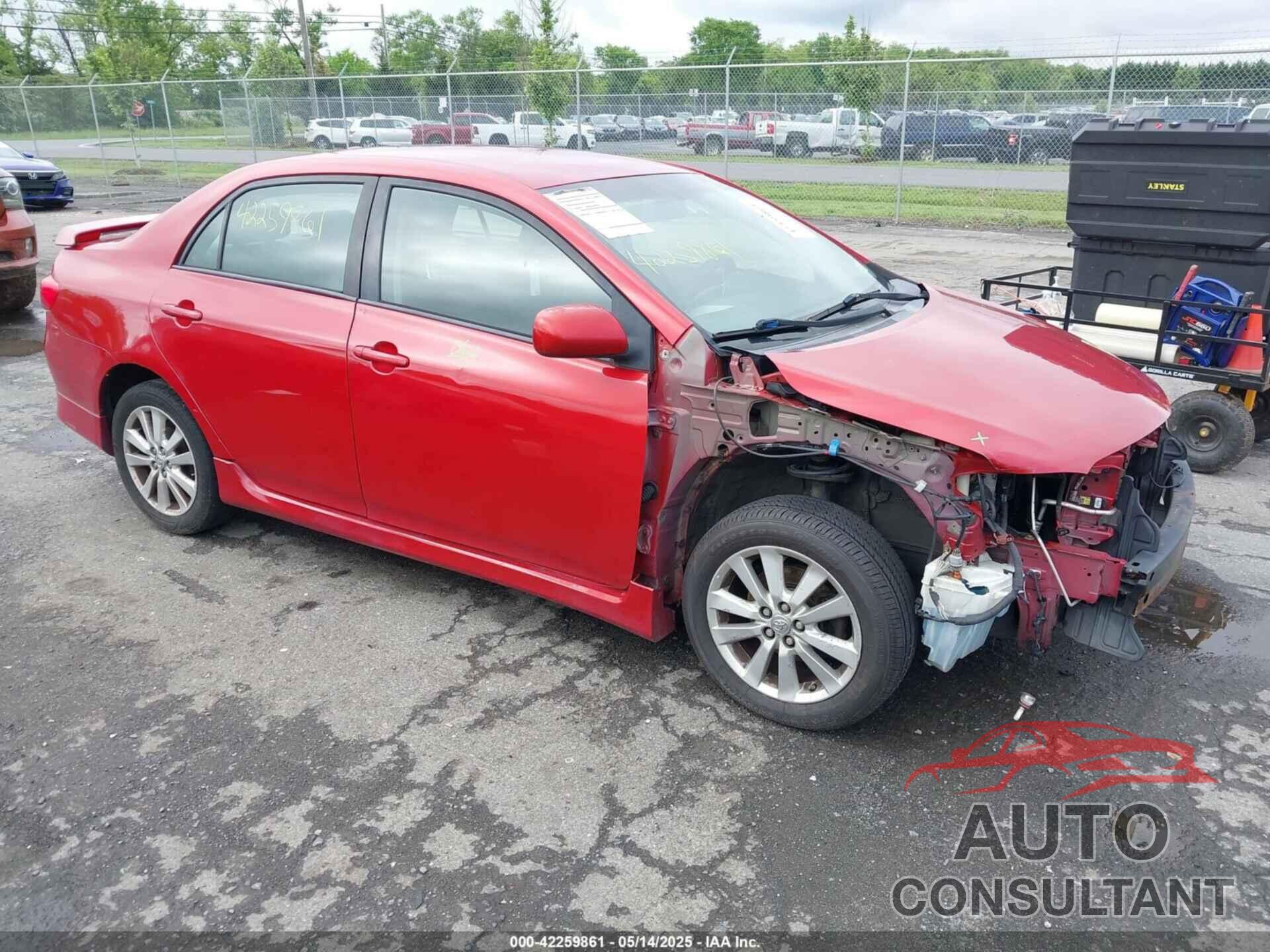 TOYOTA COROLLA 2009 - 2T1BU40E89C167810