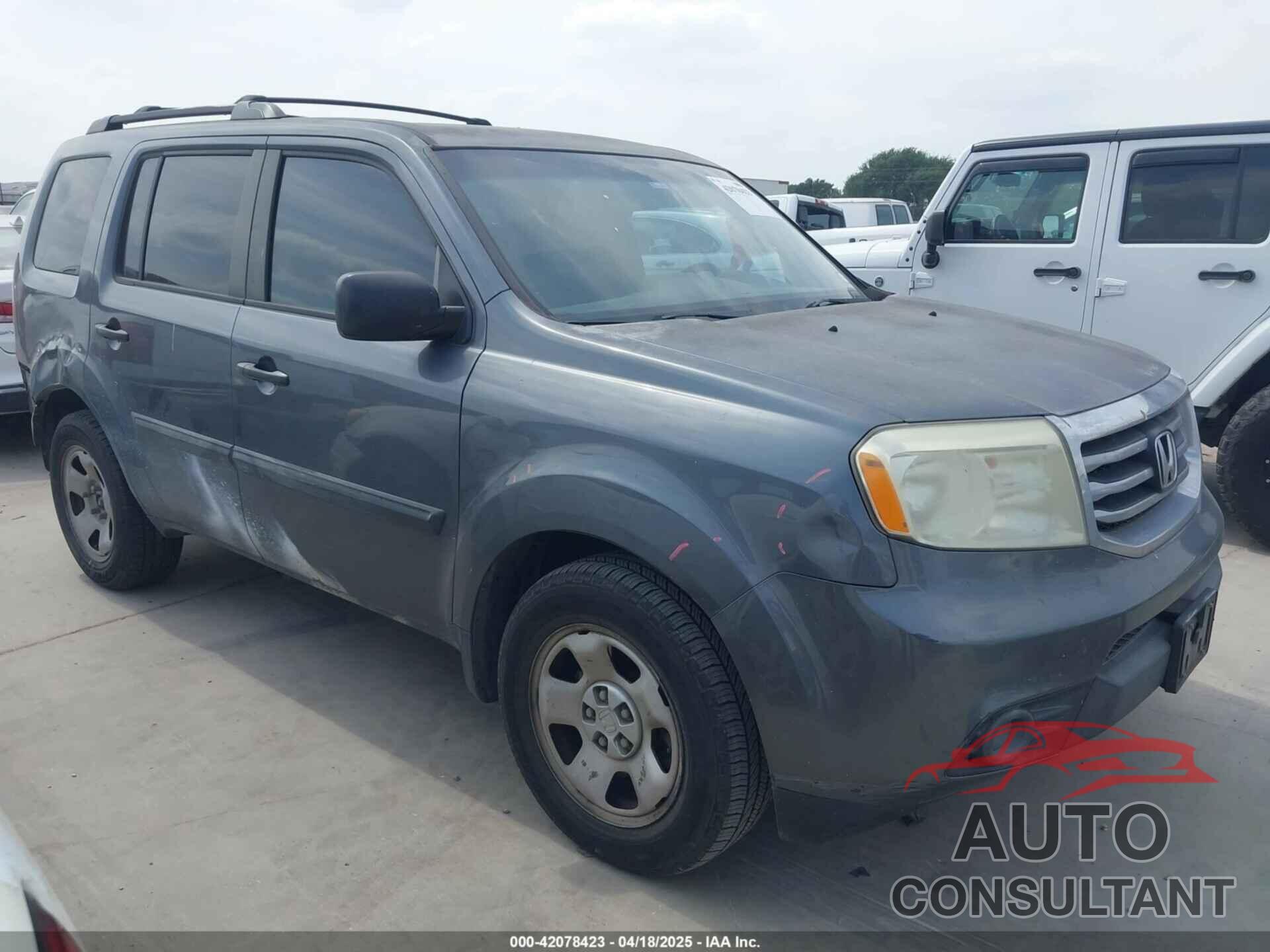 HONDA PILOT 2013 - 5FNYF4H21DB014172