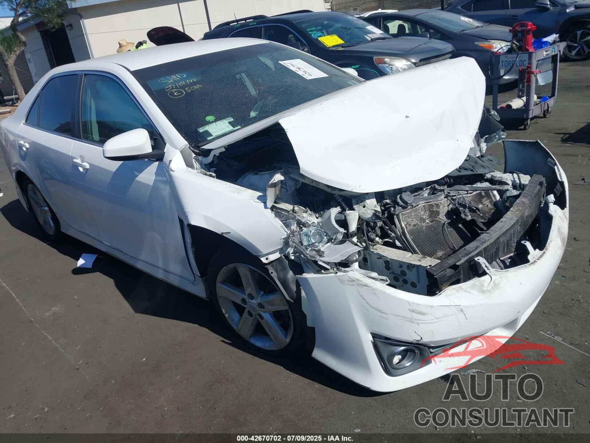 TOYOTA CAMRY 2012 - 4T1BF1FK9CU168217