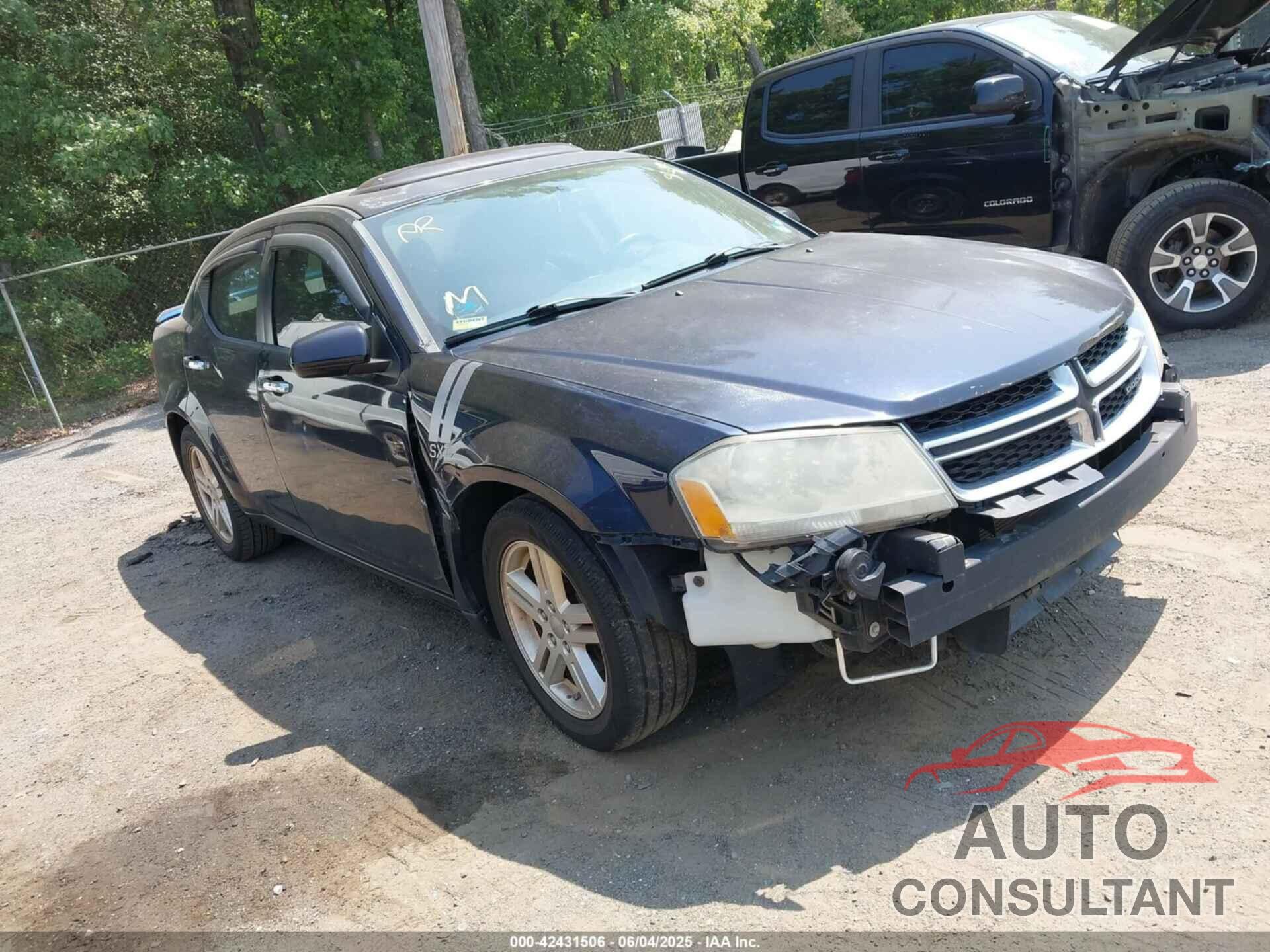 DODGE AVENGER 2012 - 1C3CDZCB9CN177564