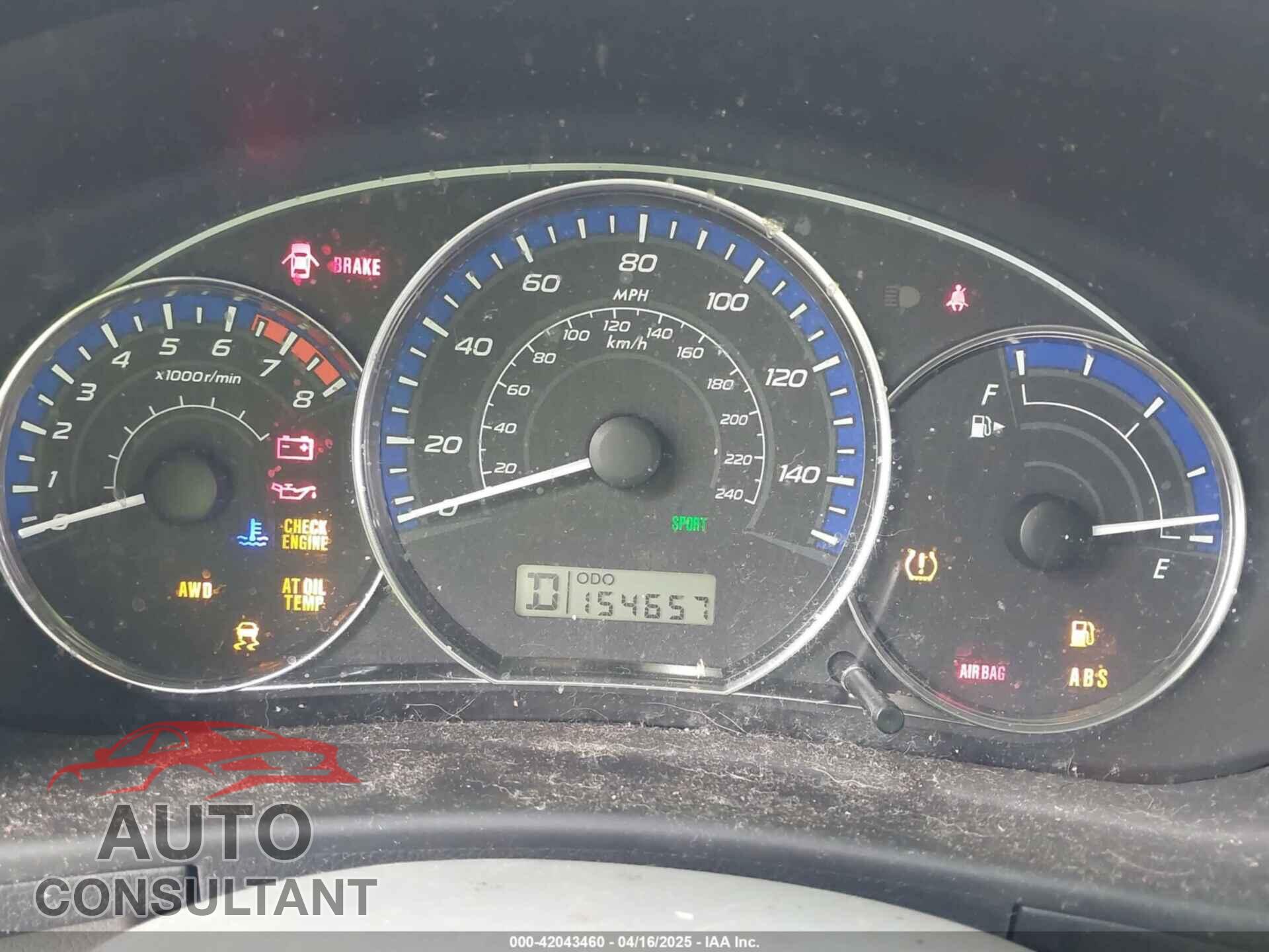 SUBARU FORESTER 2012 - JF2SHADC3CH447408