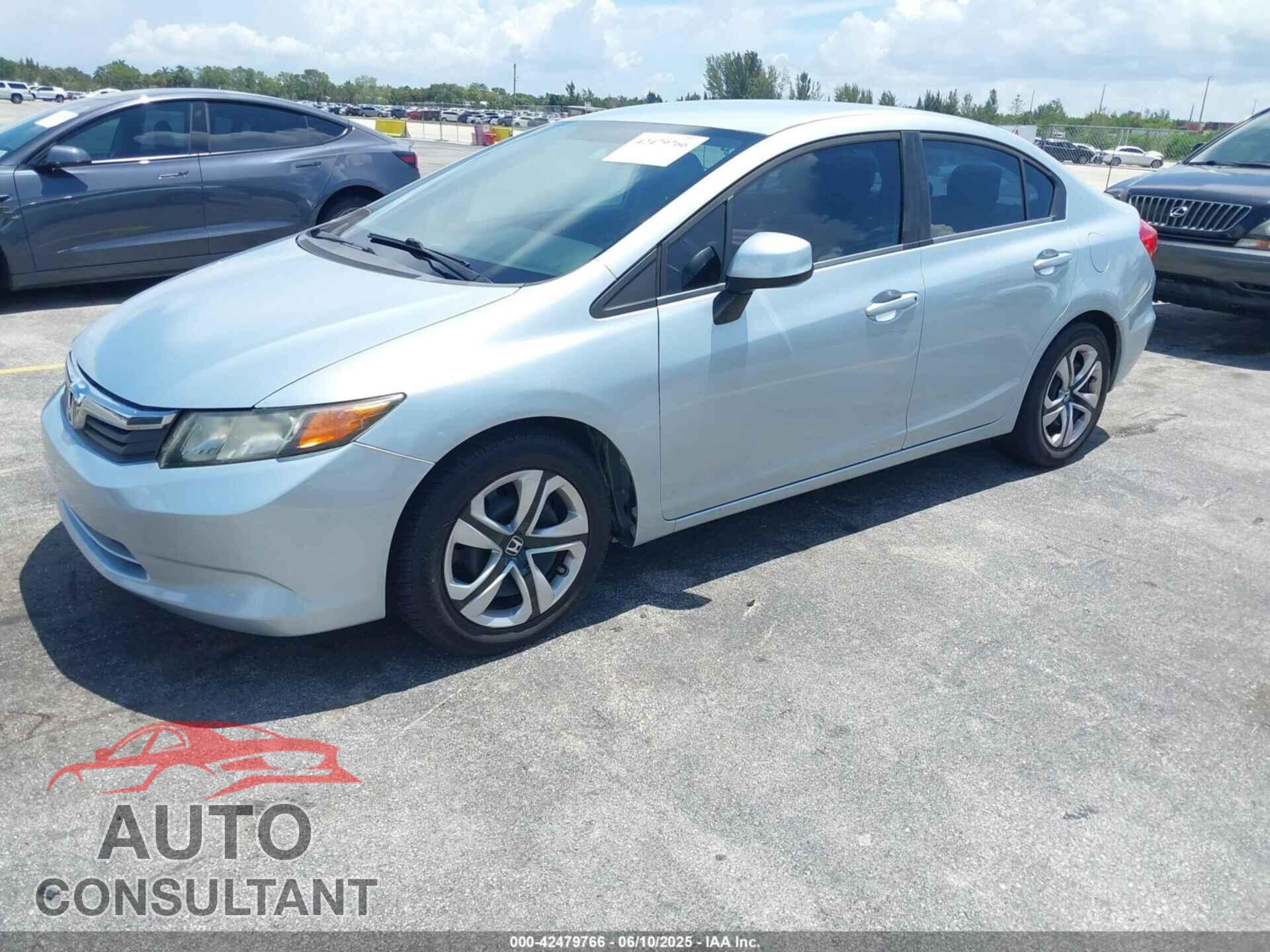 HONDA CIVIC 2012 - 19XFB2F55CE028603