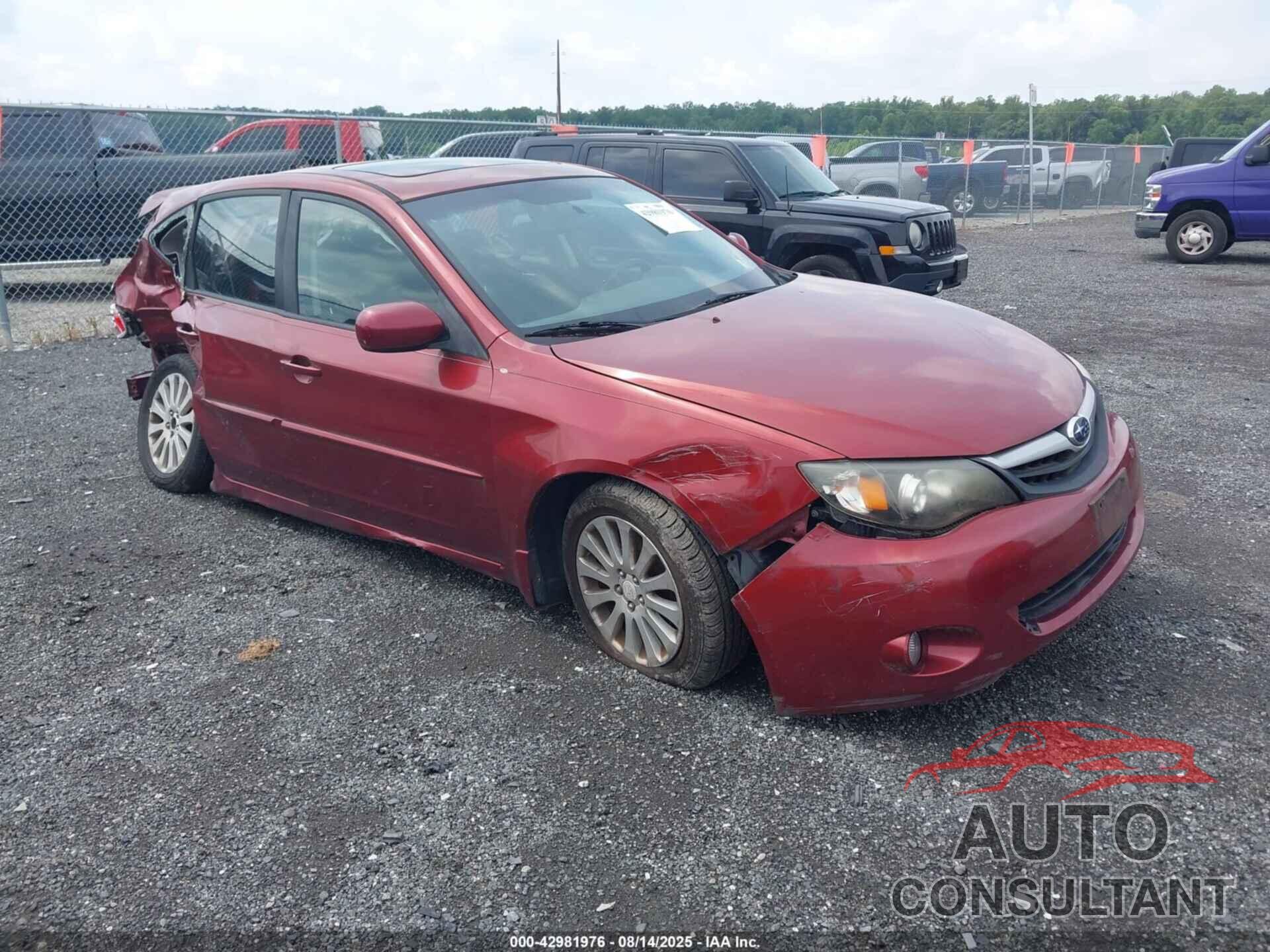 SUBARU IMPREZA 2010 - JF1GH6B60AH819062
