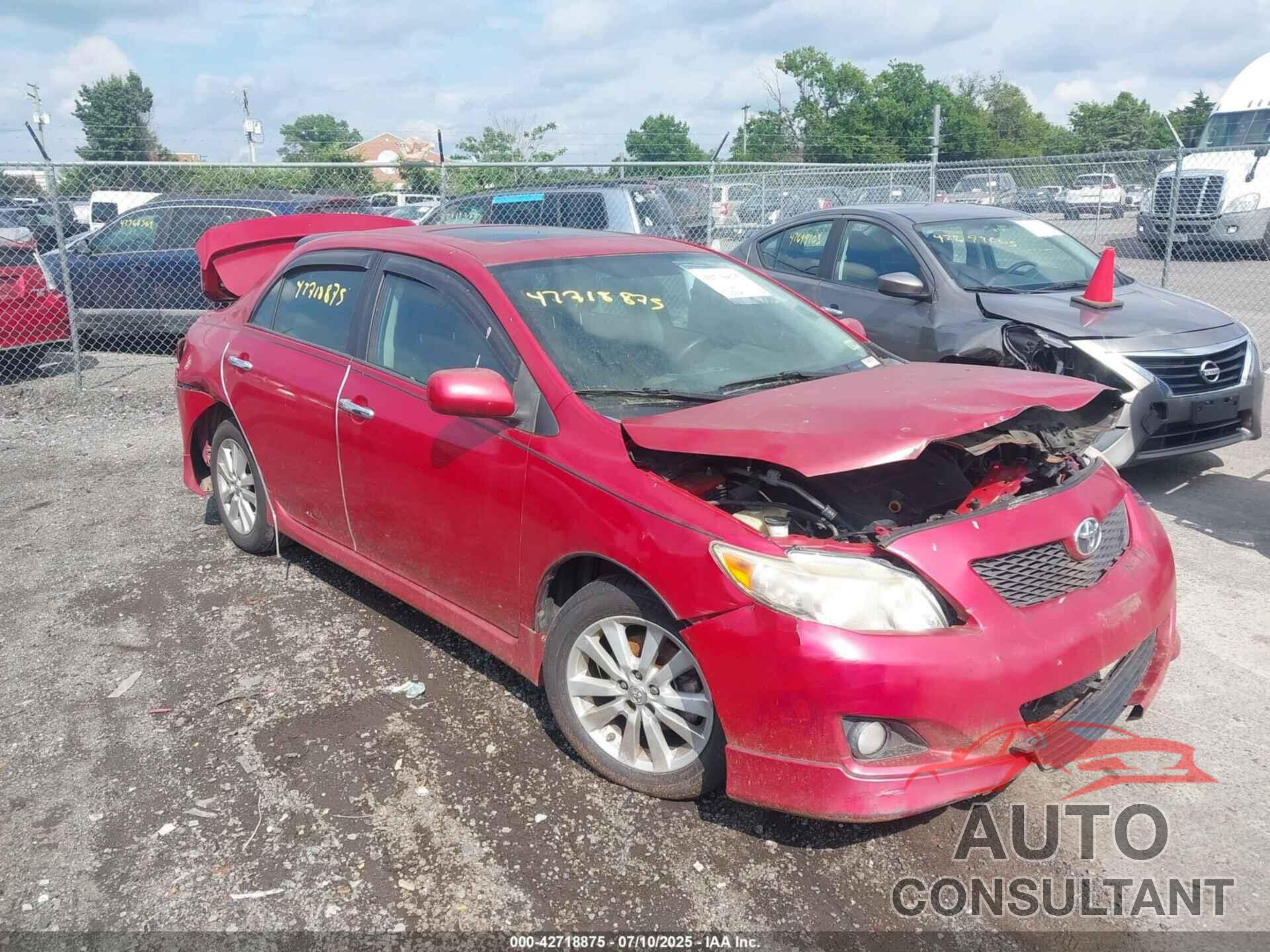 TOYOTA COROLLA 2010 - 2T1BU4EE7AC496432