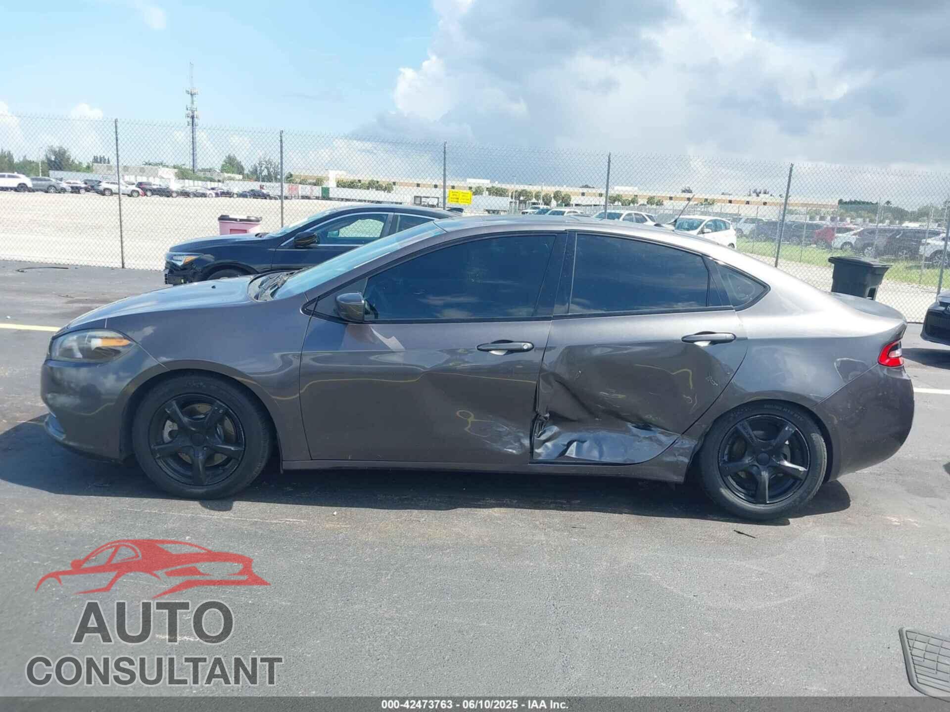 DODGE DART 2015 - 1C3CDFBB0FD364377