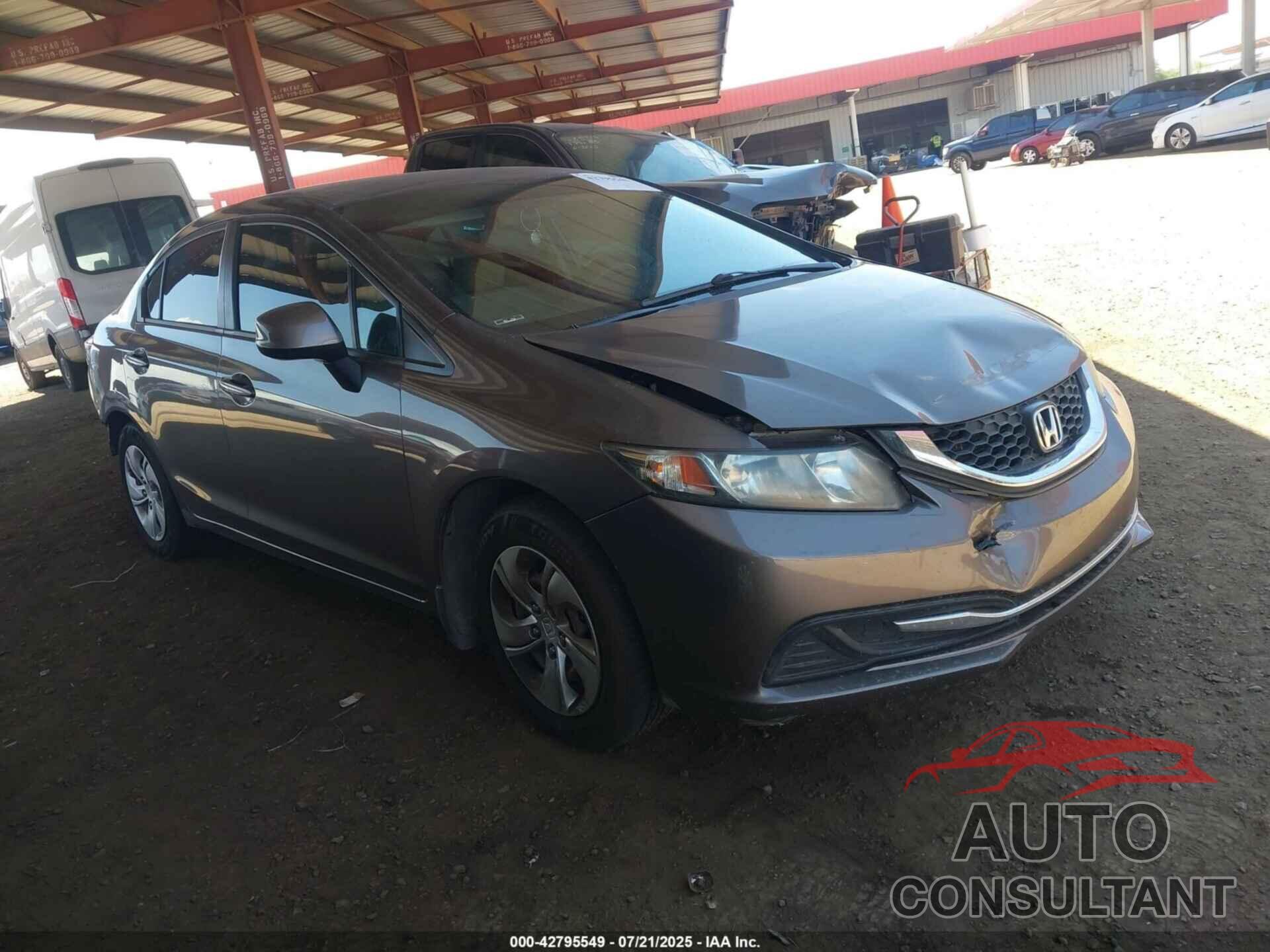 HONDA CIVIC 2013 - 2HGFB2F58DH542095