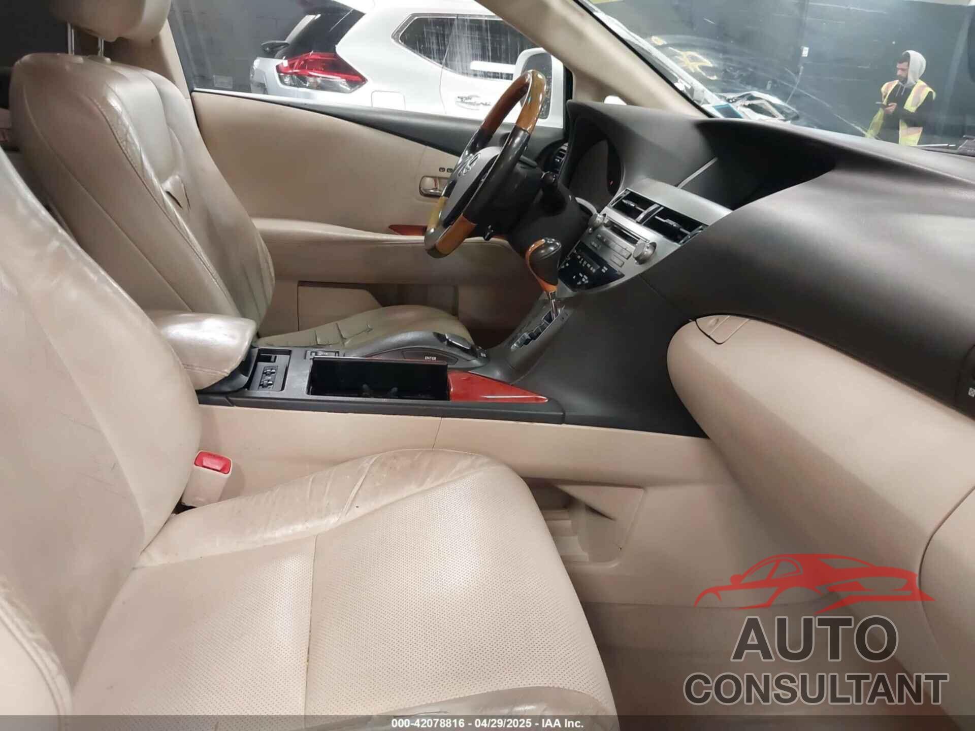 LEXUS RX 350 2010 - 2T2BK1BAXAC035811