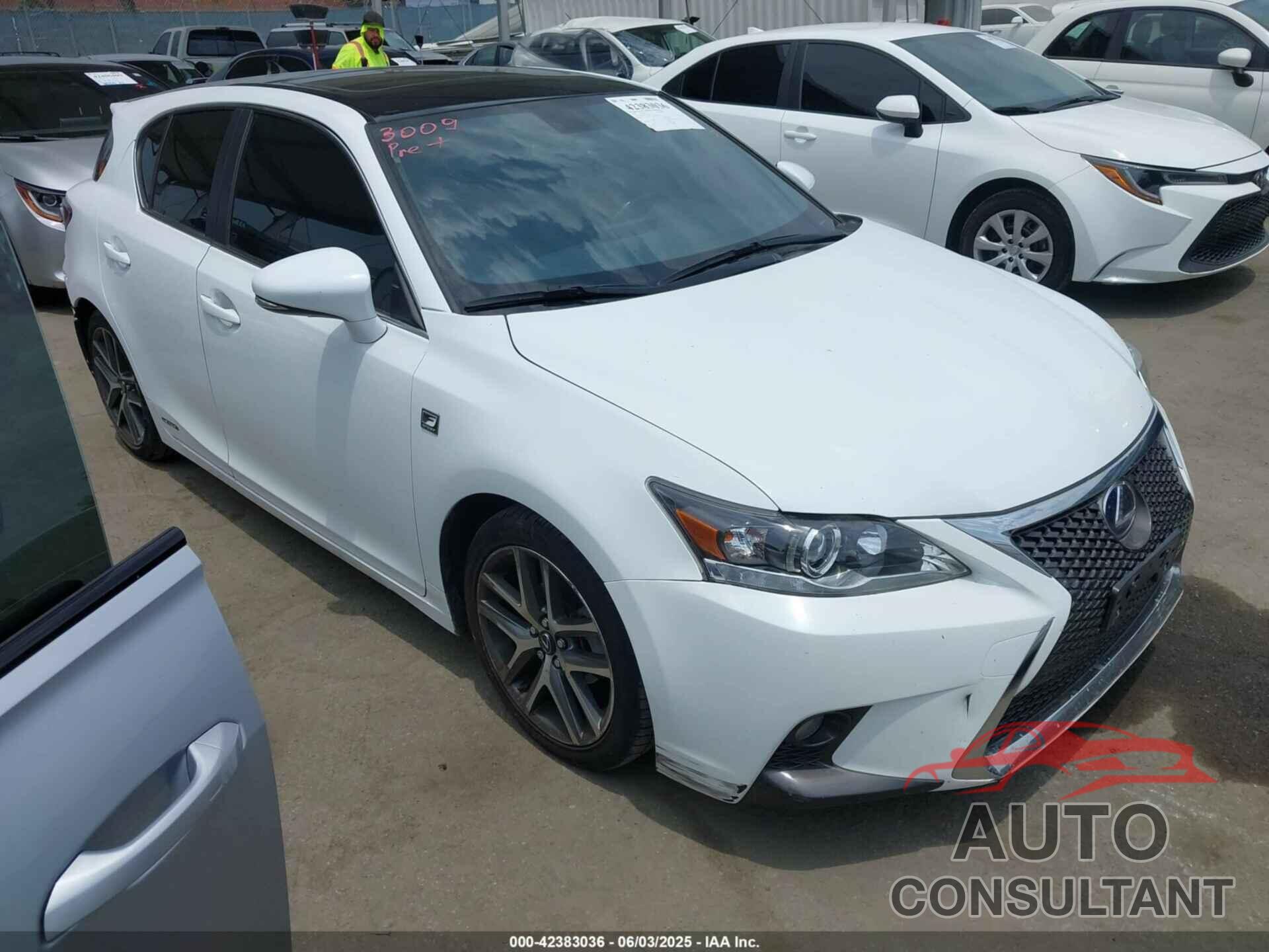 LEXUS CT 200H 2017 - JTHKD5BH4H2283160