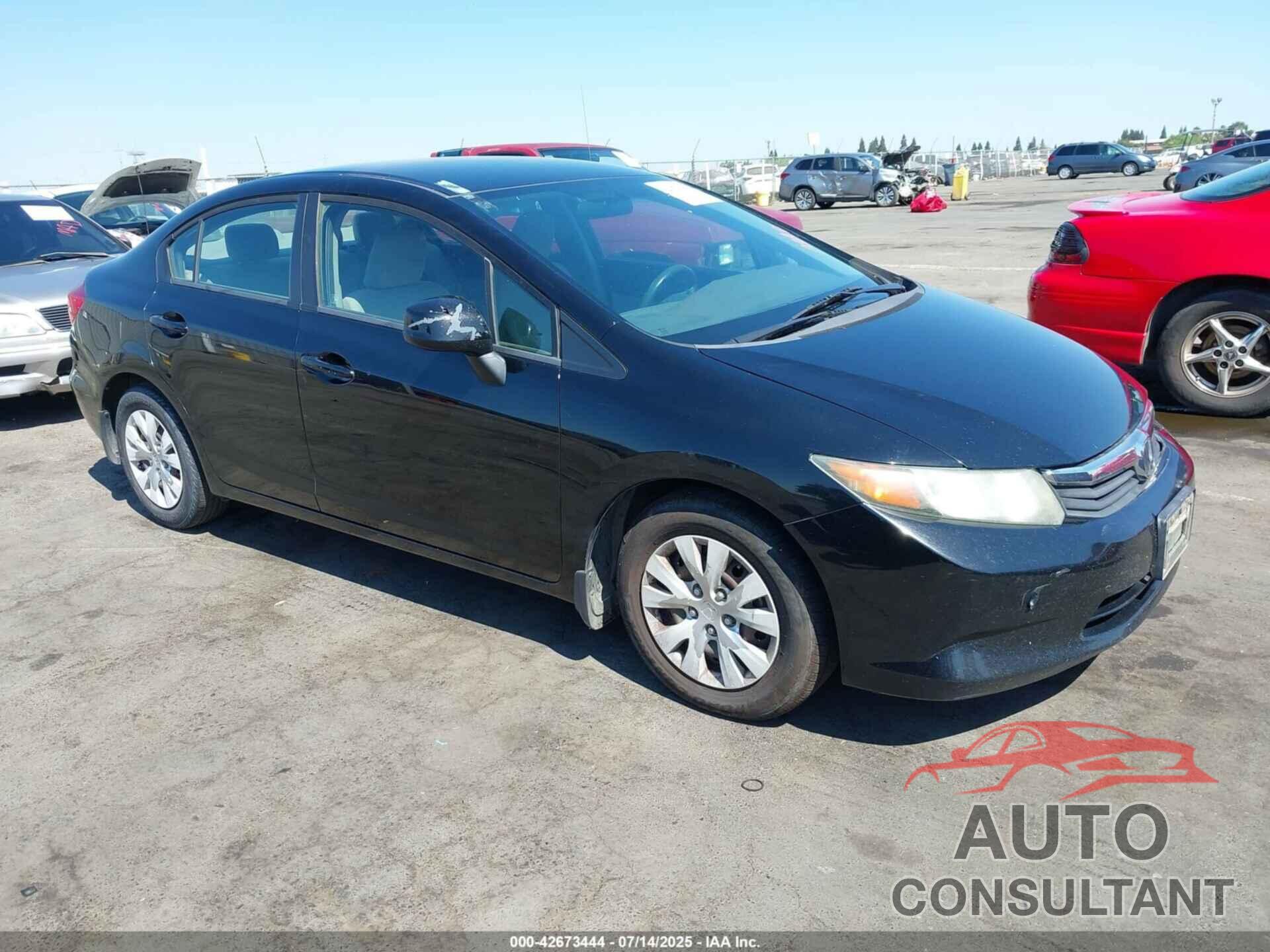 HONDA CIVIC 2012 - 19XFB2F52CE321116