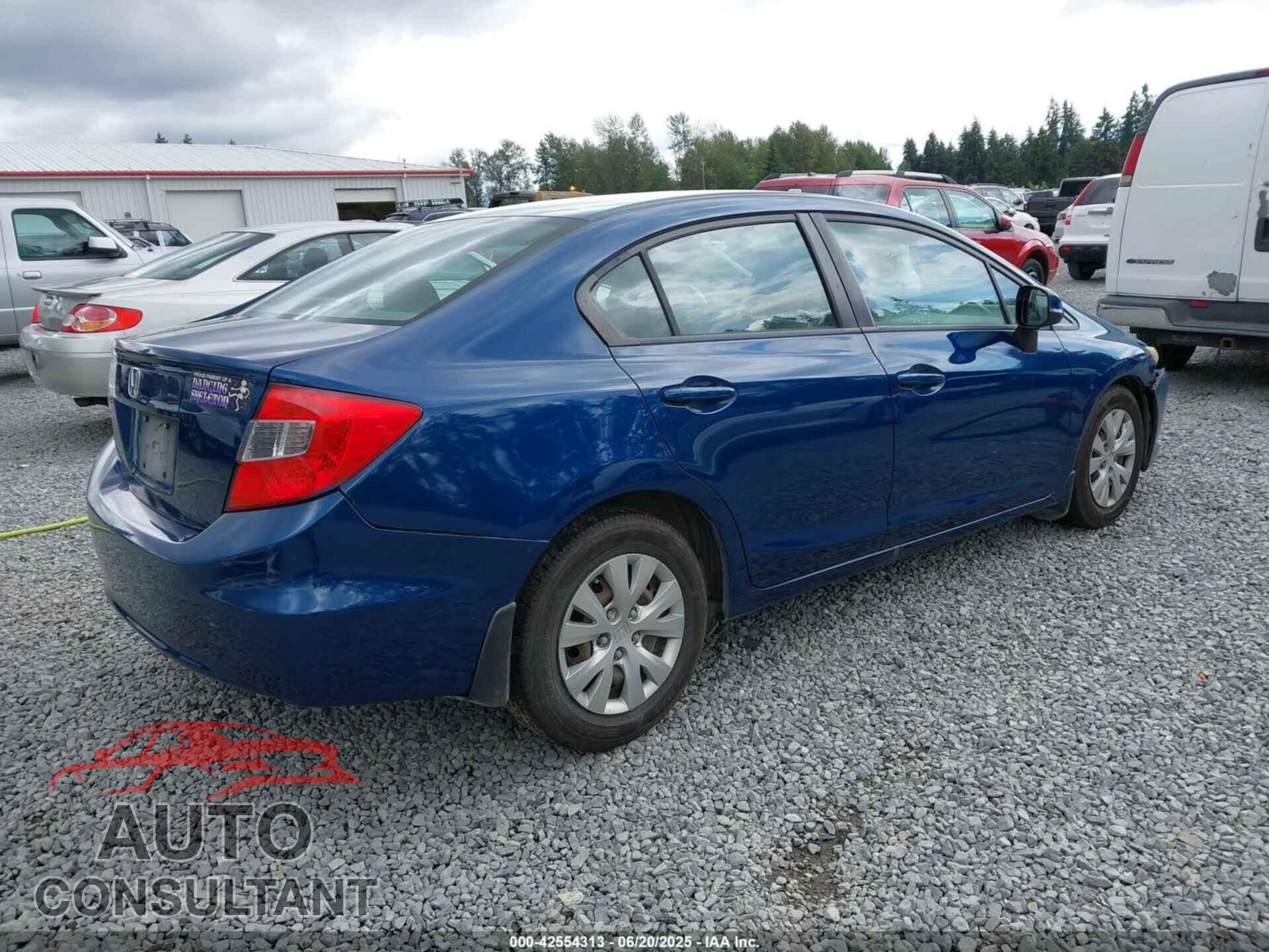 HONDA CIVIC 2012 - 19XFB2F59CE304782
