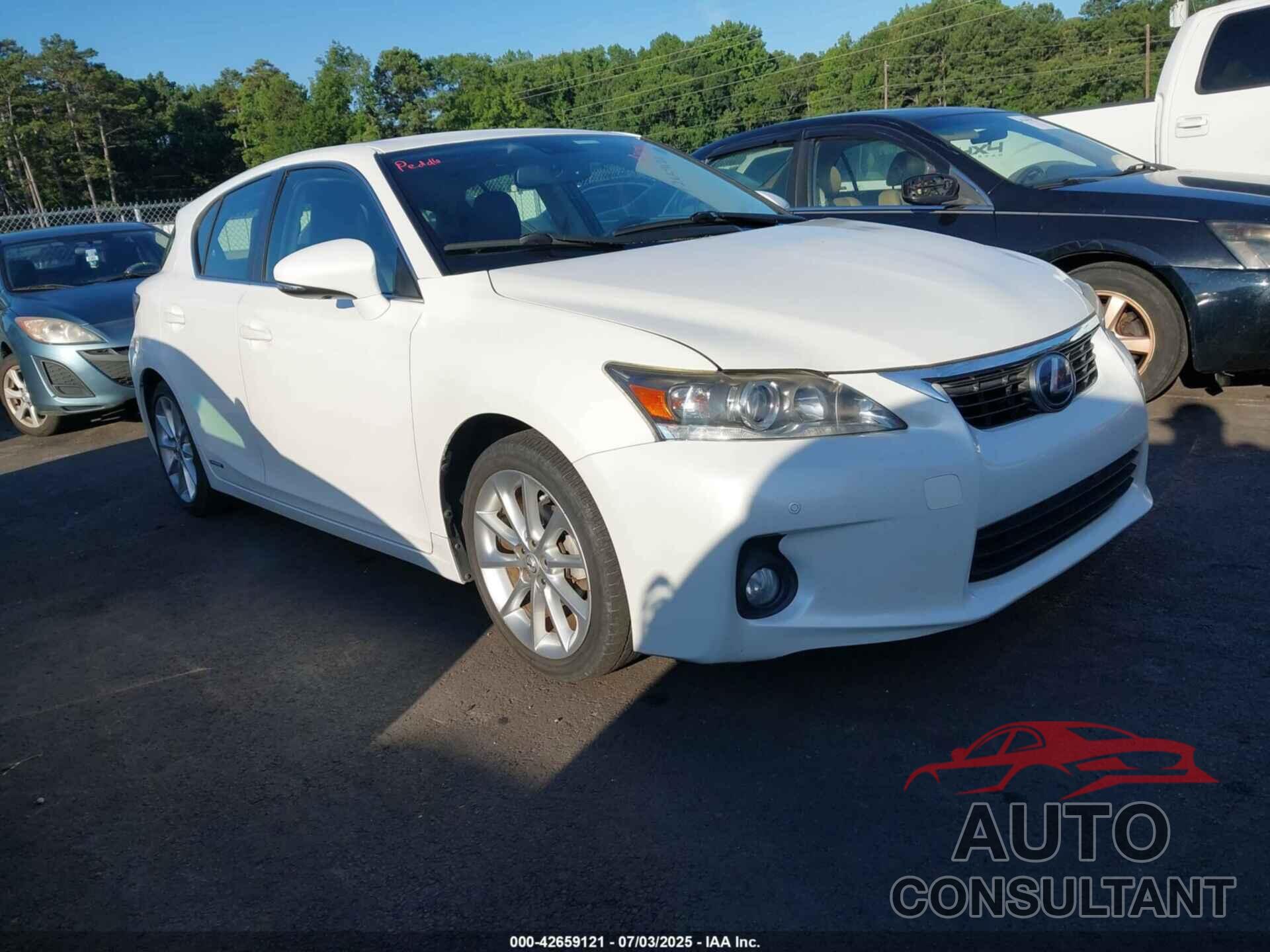 LEXUS CT 200H 2013 - JTHKD5BH3D2130375