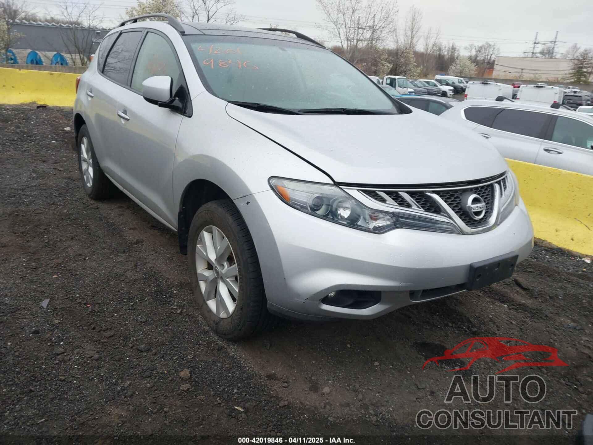 NISSAN MURANO 2012 - JN8AZ1MW8CW209362