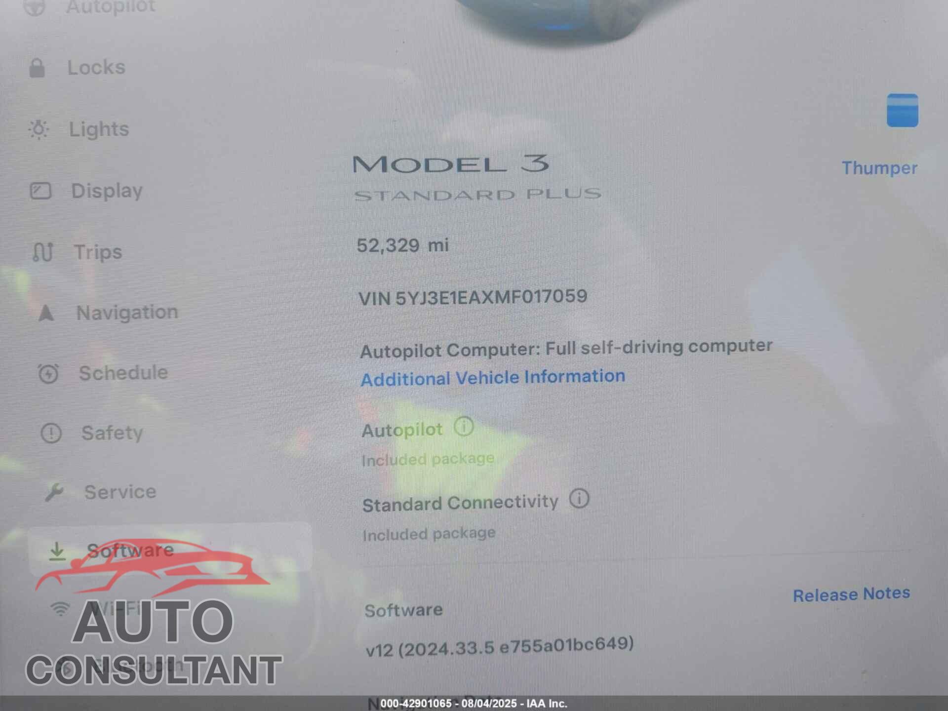TESLA MODEL 3 2021 - 5YJ3E1EAXMF017059