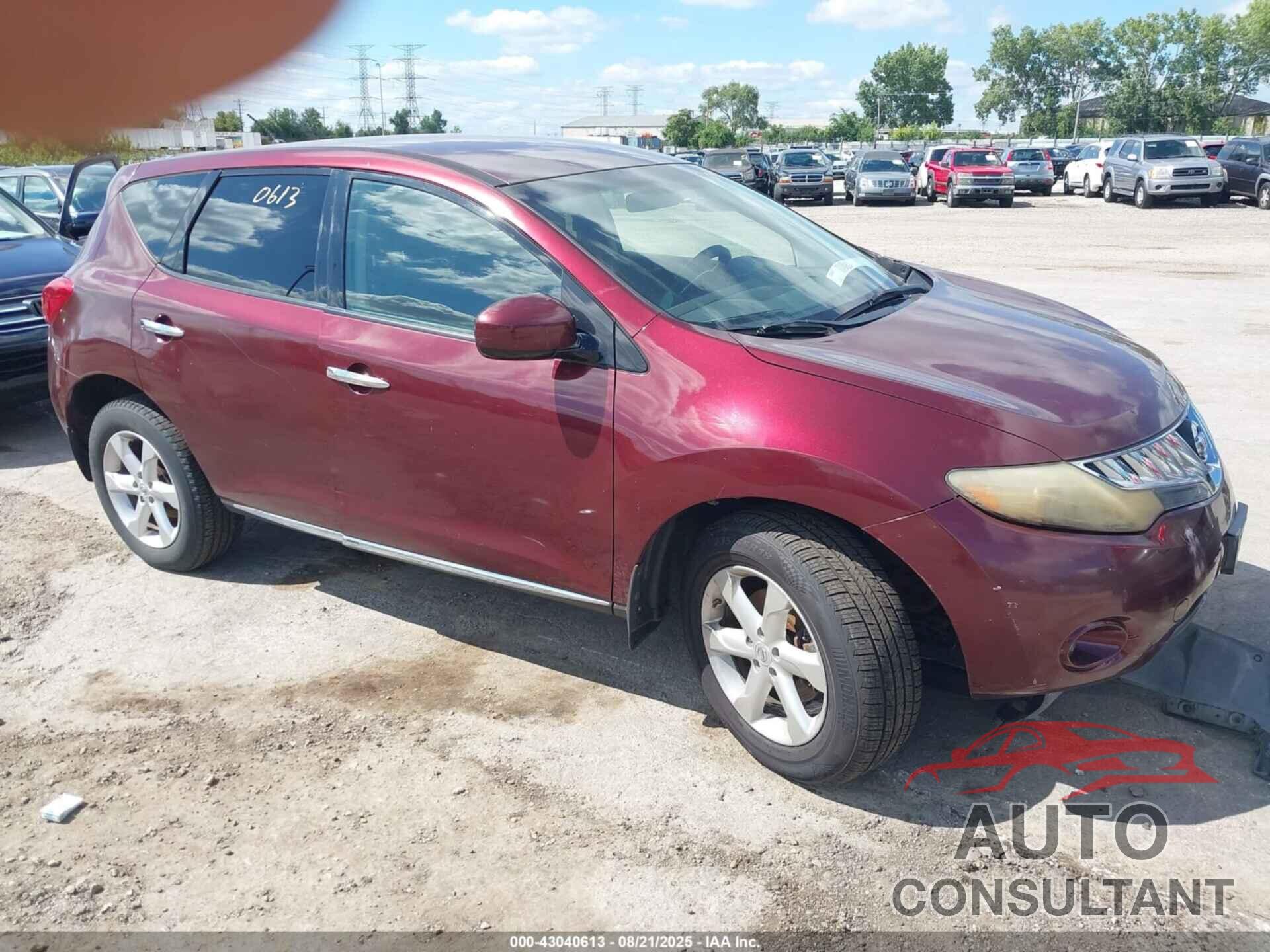 NISSAN MURANO 2009 - JN8AZ18W99W104669