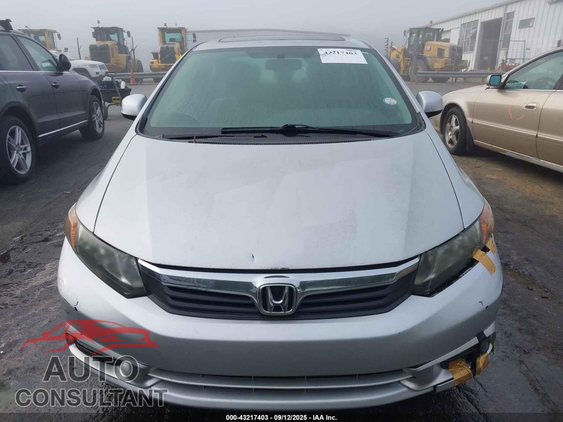 HONDA CIVIC 2012 - 2HGFB2F86CH519407