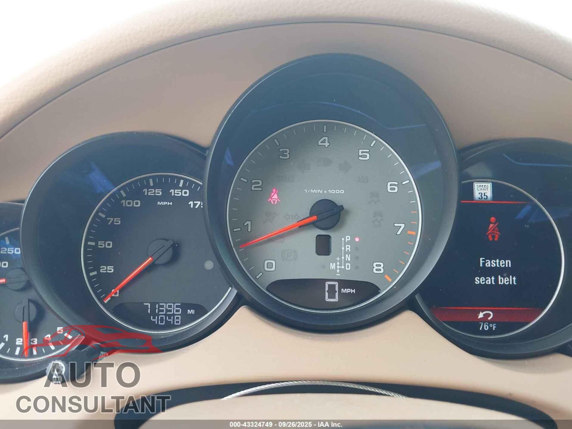 PORSCHE CAYENNE 2016 - WP1AB2A22GLA93637