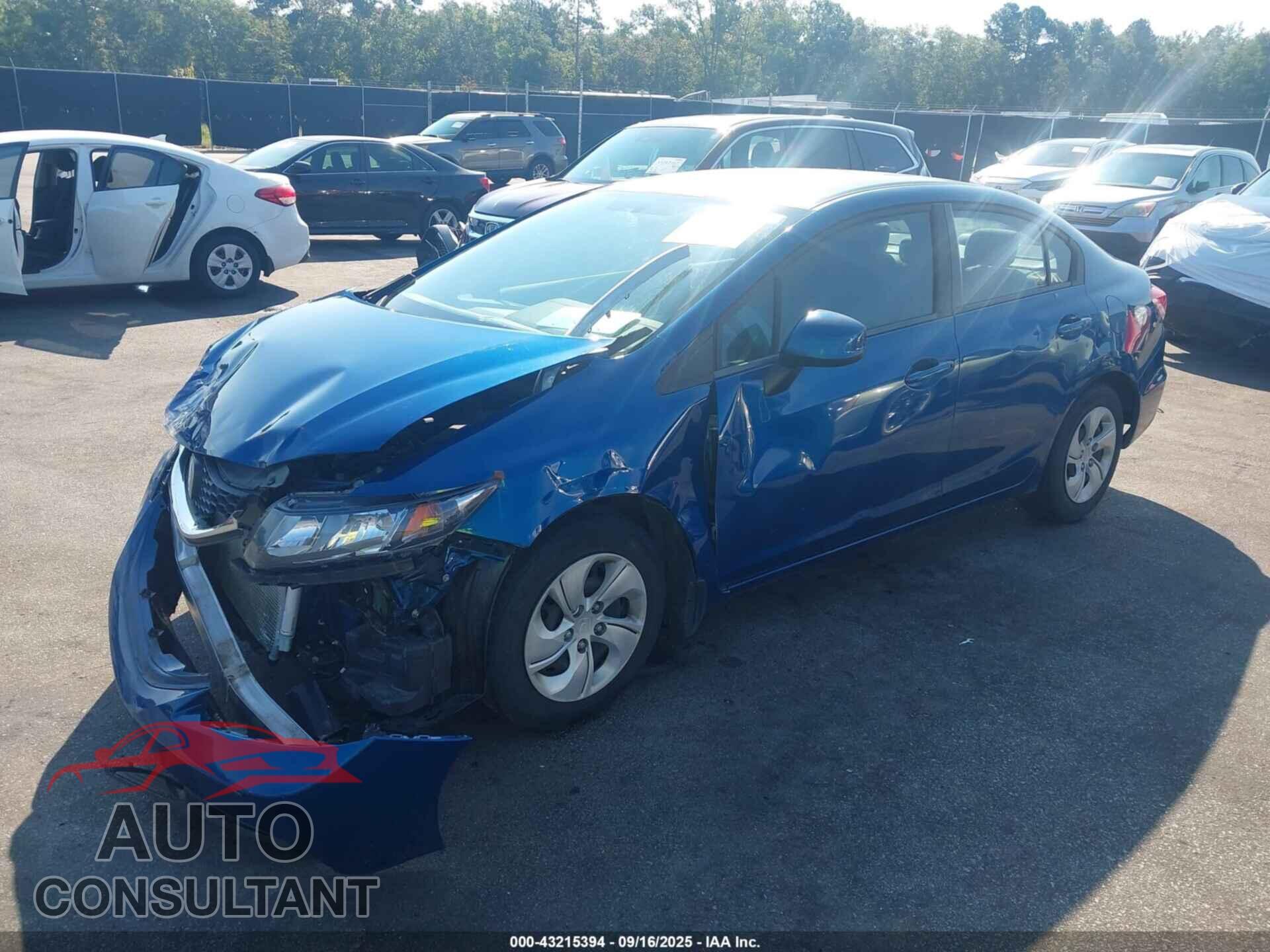 HONDA CIVIC 2013 - 2HGFB2F53DH598171
